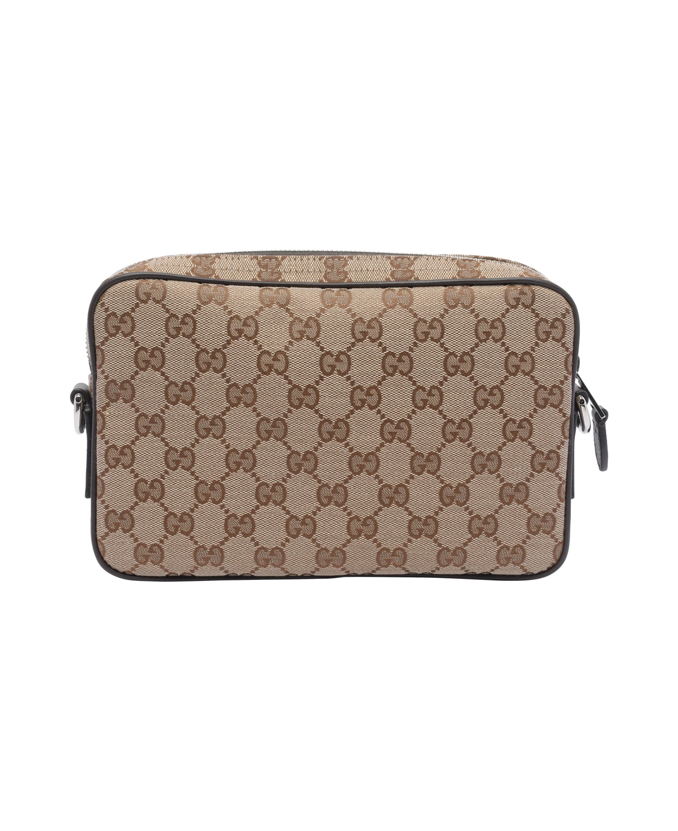 Gucci Small Gg Canvas Crossbody Bag - Brown