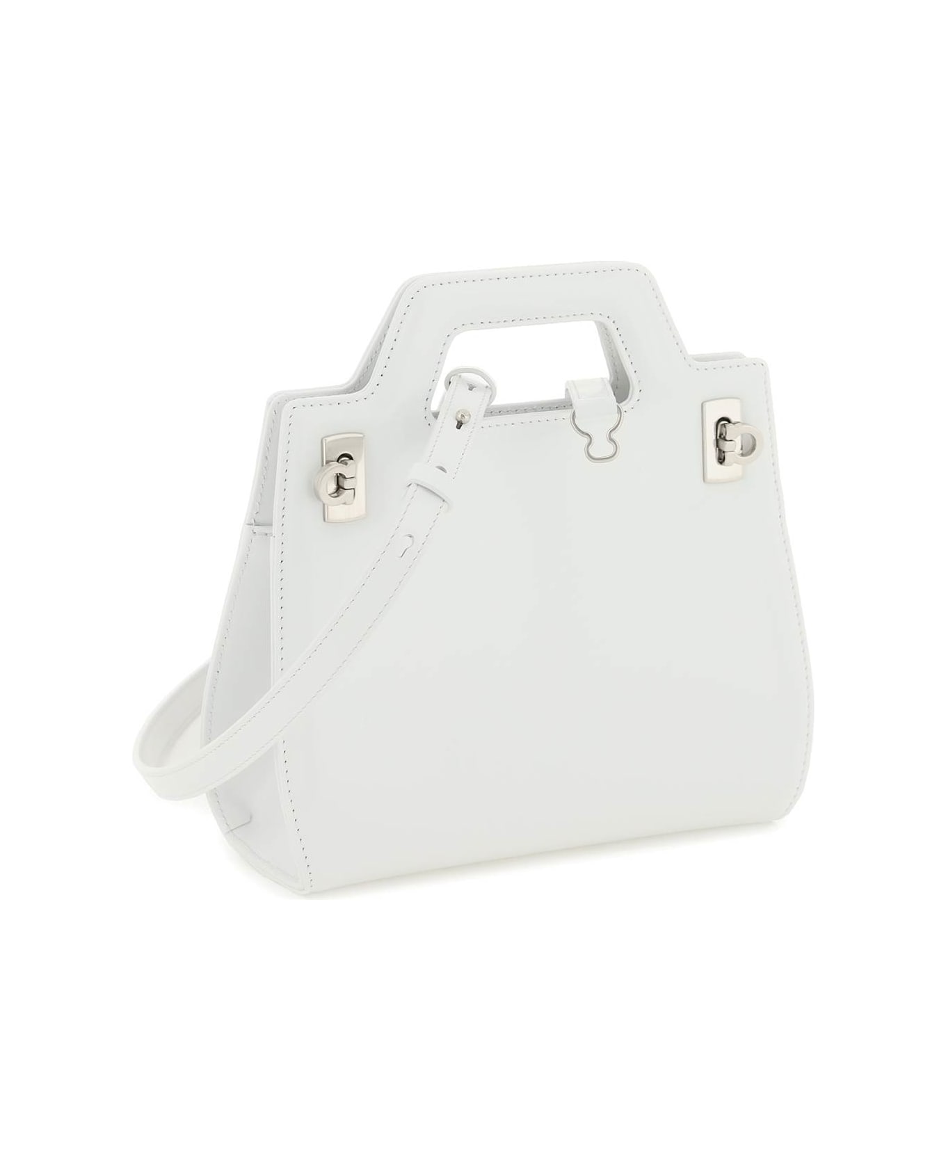Ferragamo 'wanda' Mini Bag - Bianco