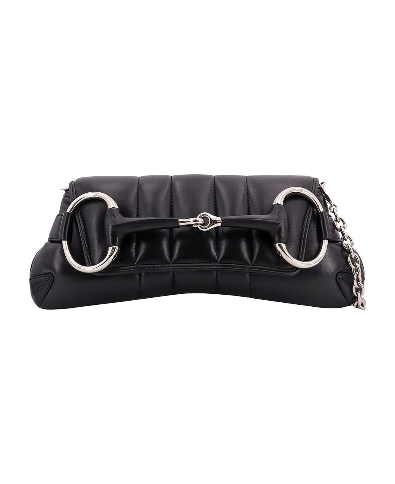 Gucci Horsebit Shoulder Bag - Black