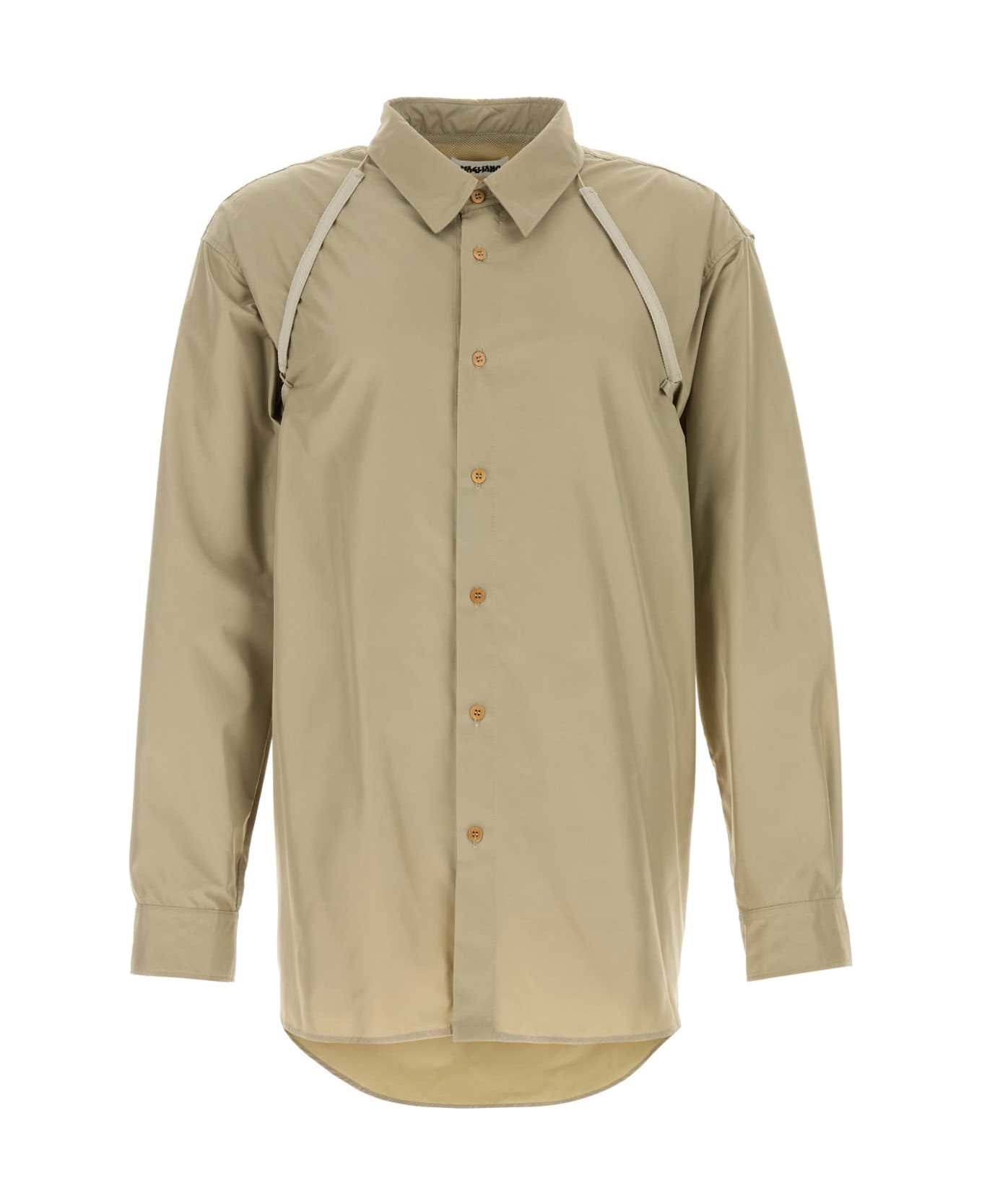 Magliano Khaki Polyester Latest Nomad Shirt - SAND