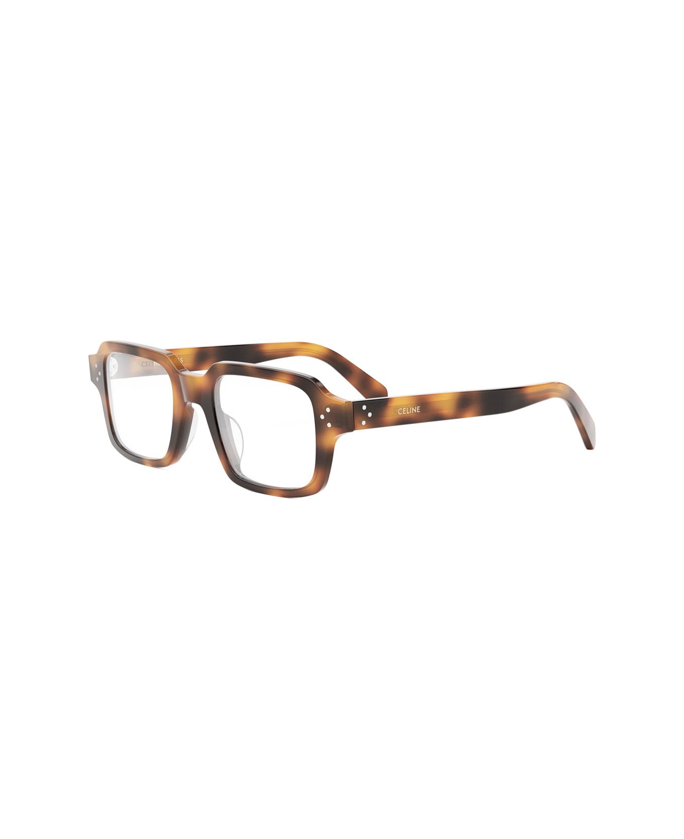 Celine Cl50144u Celine 3 Dots Hd 053 Light Havana Glasses - Marrone