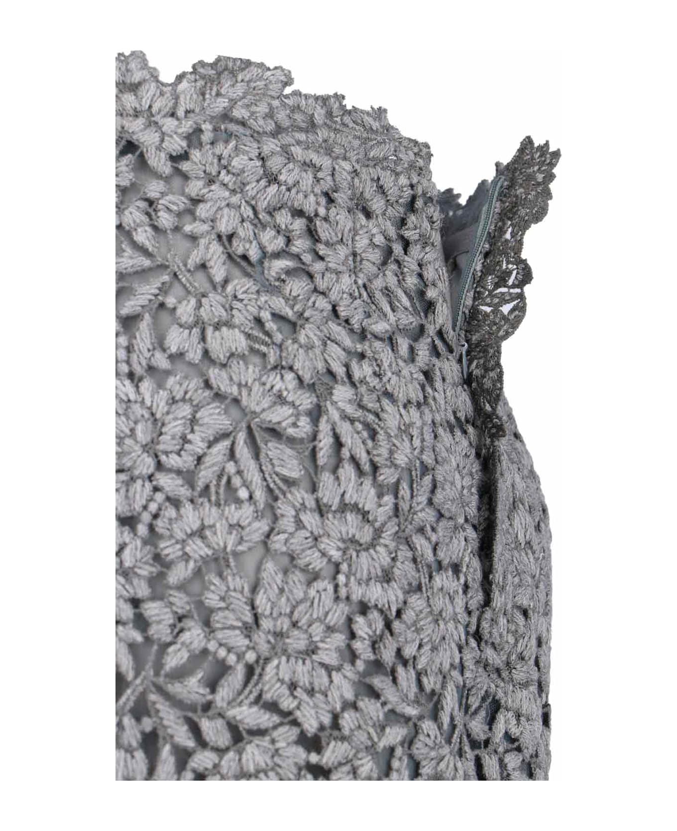 Ermanno Scervino Lace Midi Skirt - Gray