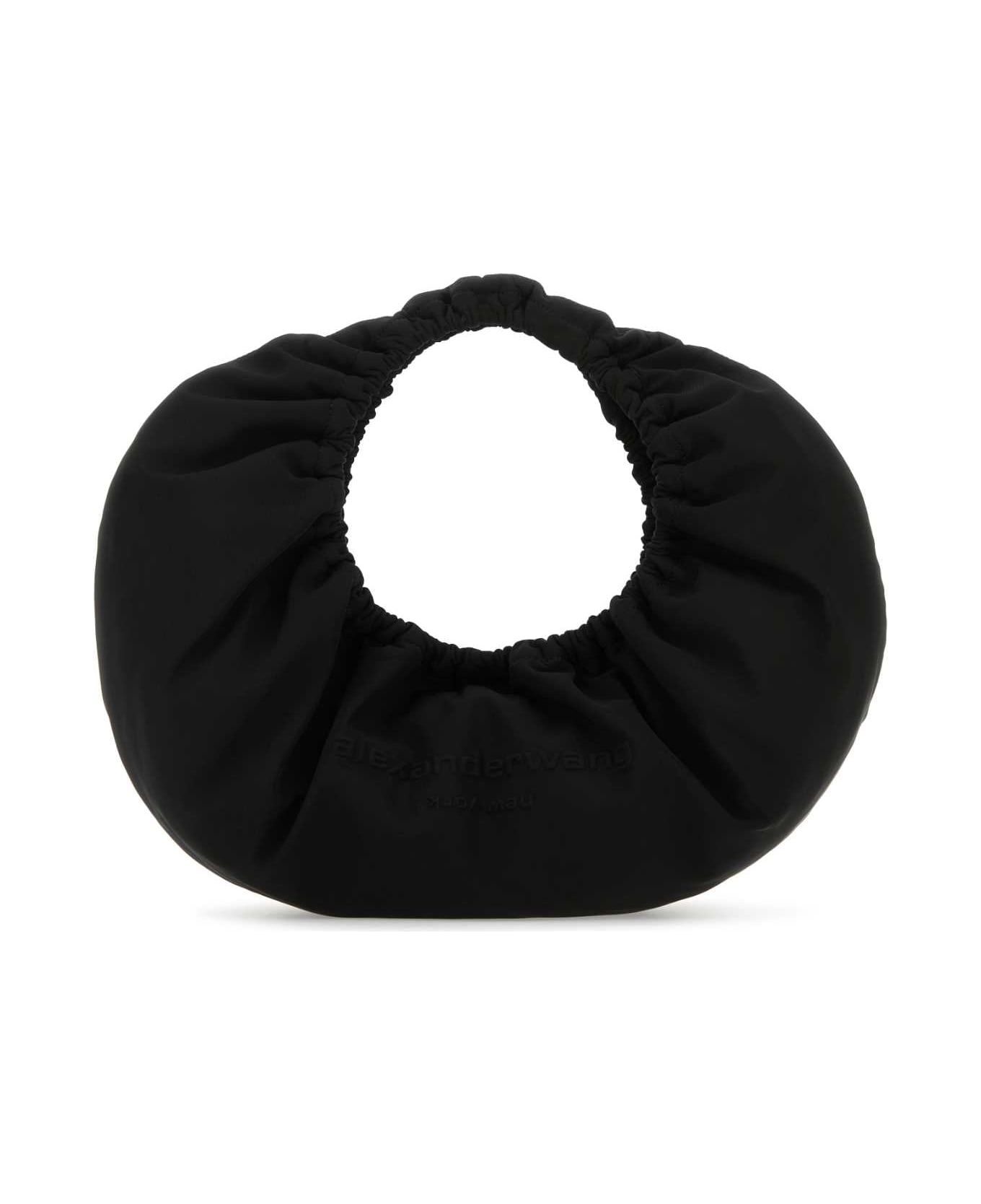 Alexander Wang Black Fabric Crescent Medium Handbag - BLACK
