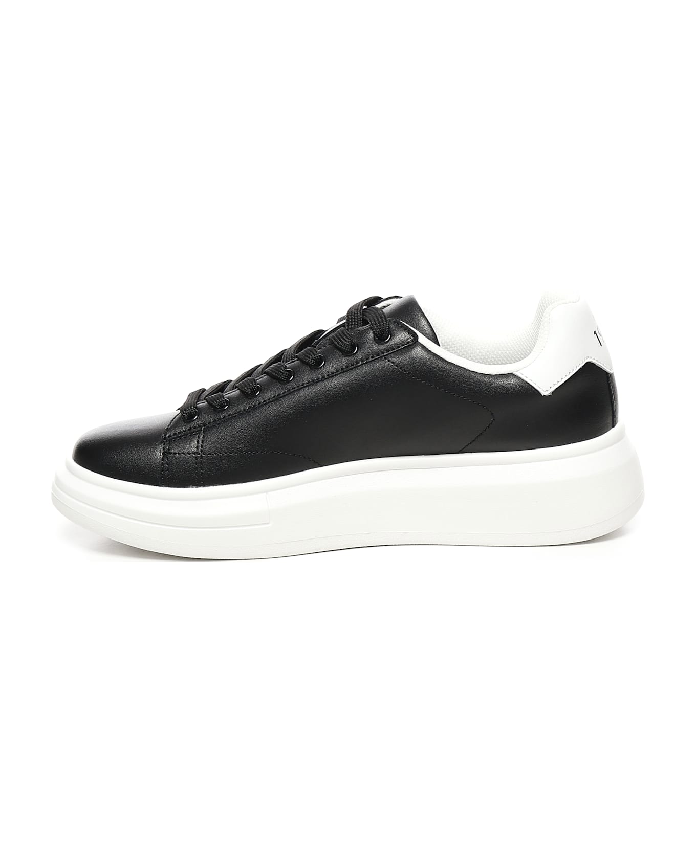 Liu-Jo Leather Platform Sneakers - Black