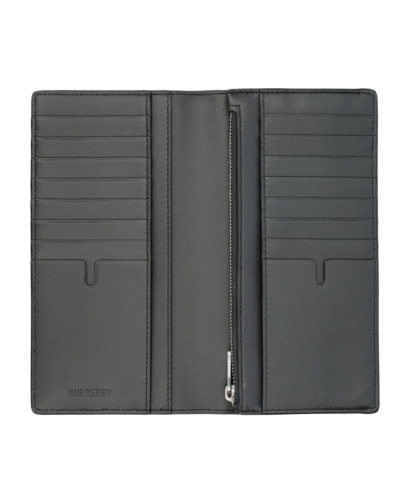 Burberry London B Shield Continental Wallet - SLATE