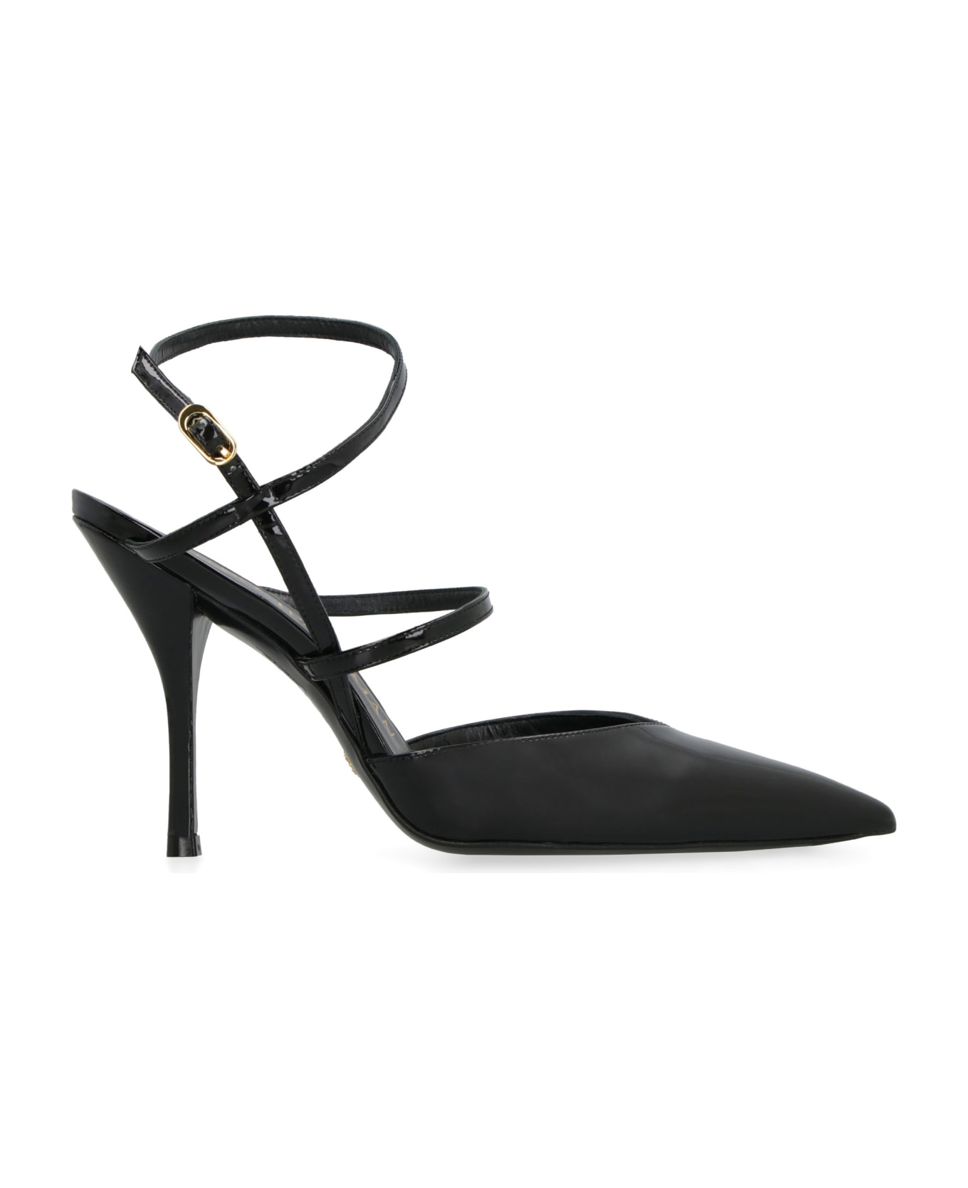 Stuart Weitzman Strapeze Leather Pumps - black ハイヒール