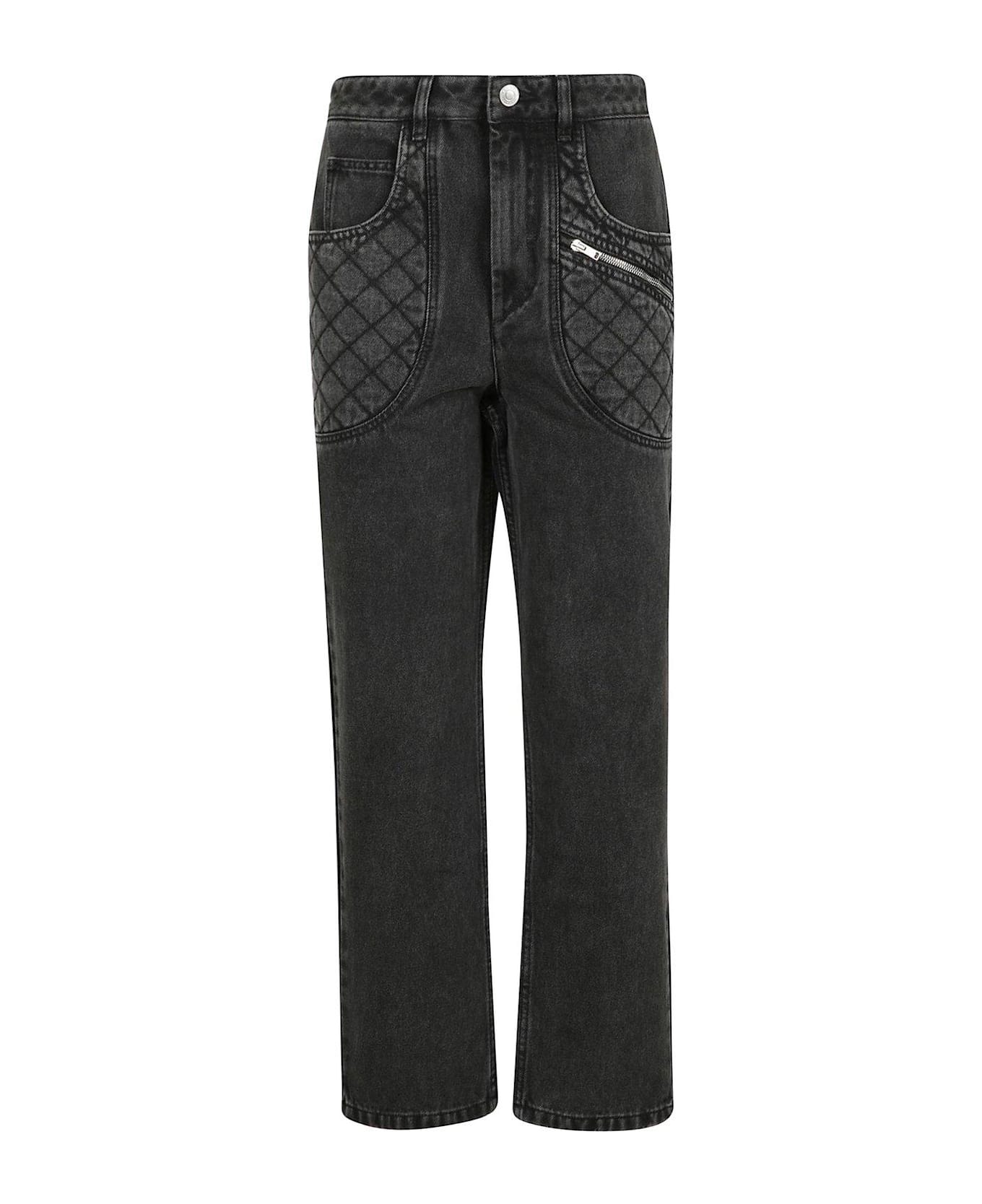 Isabel Marant Casandre High-waist Jeans - dark grey