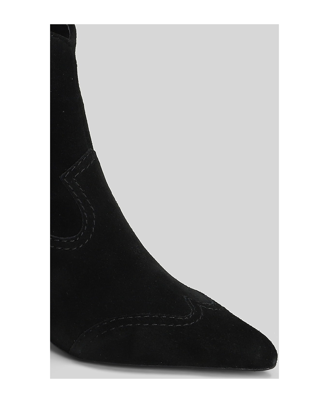 Simkhai Shadow High Heels Ankle Boots In Black Suede - black ブーツ