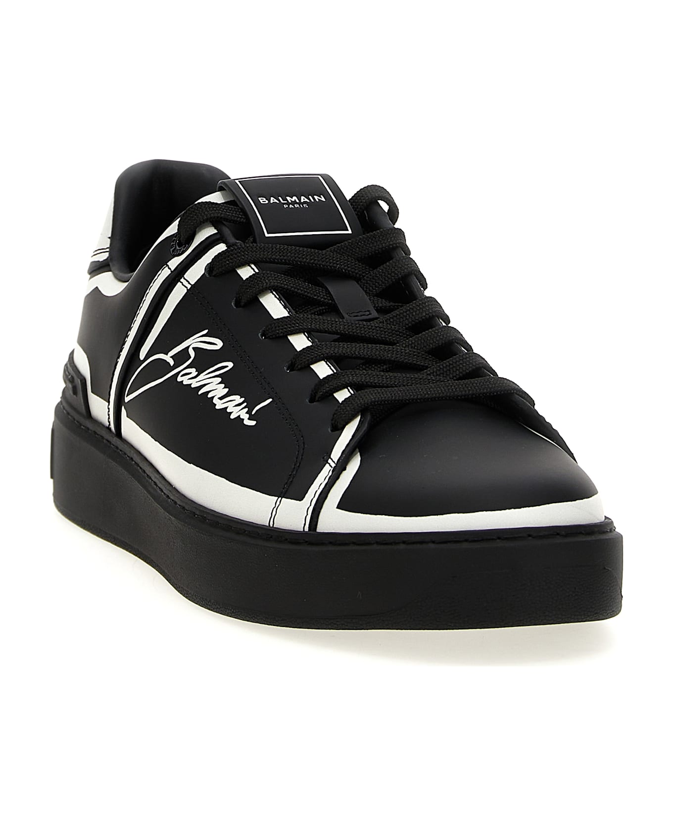 Balmain B-court Sneakers - Noir/Blanc