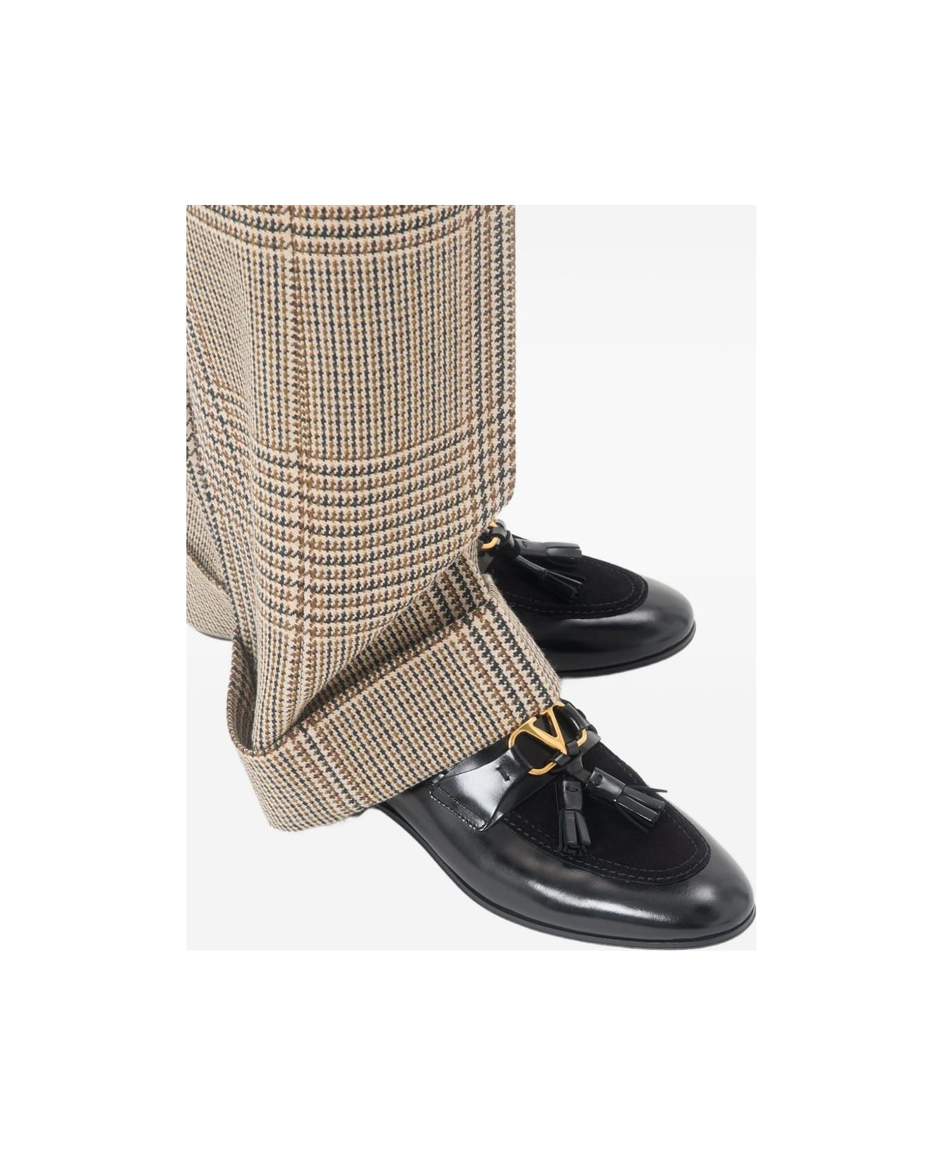 Valentino Garavani Vaniteux Leather Loafers - Black