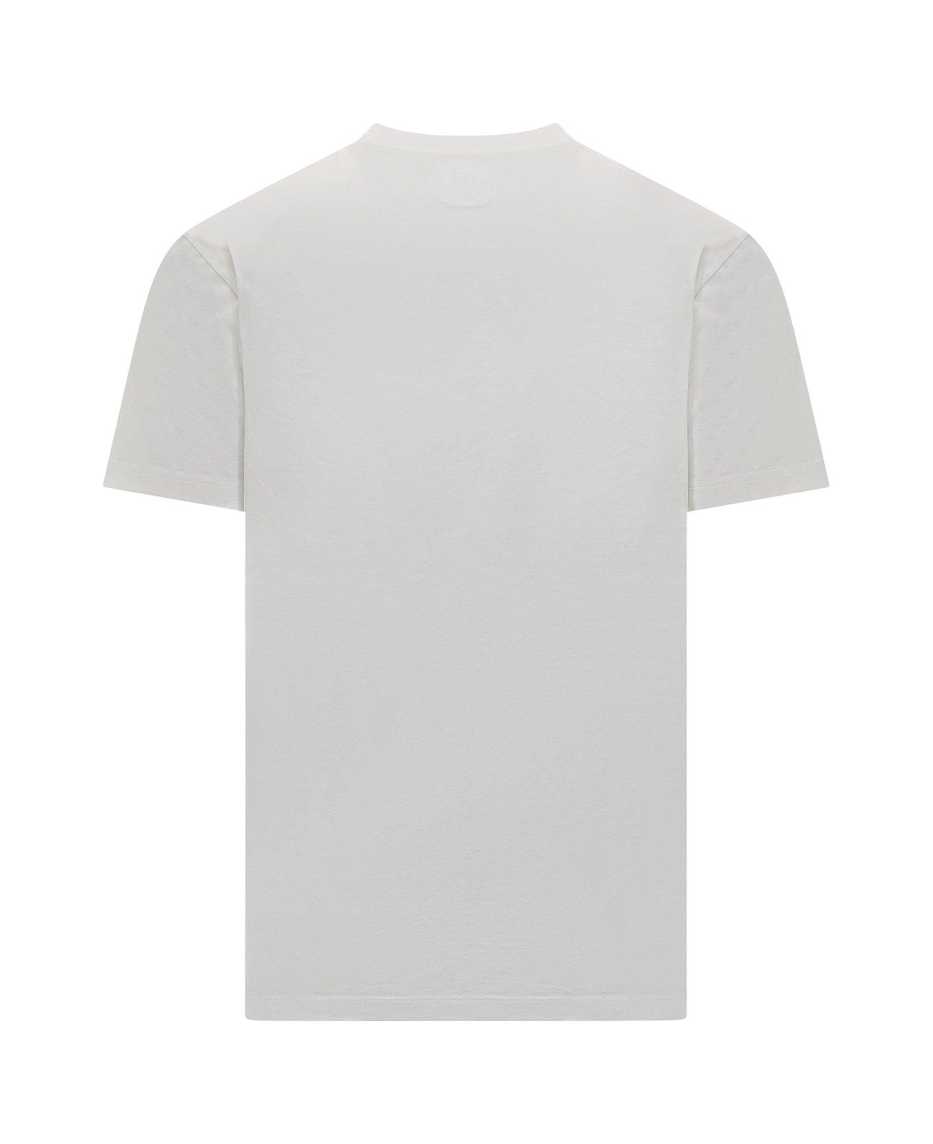 Dsquared2 Logo Embellished Crewneck T-shirt - WHITE
