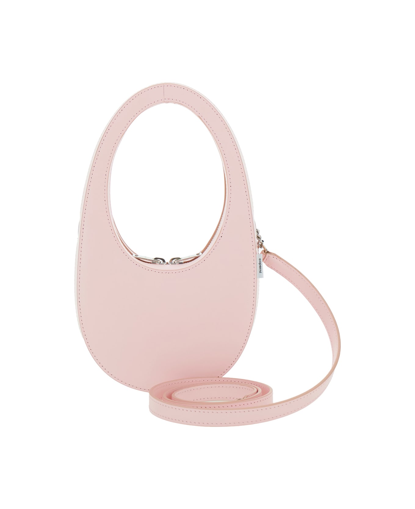 Coperni 
mini Swipe
 Pink Crossbody Bag With Embossed Logo And Removable Shoulder Strap In Leather Woman - Pink