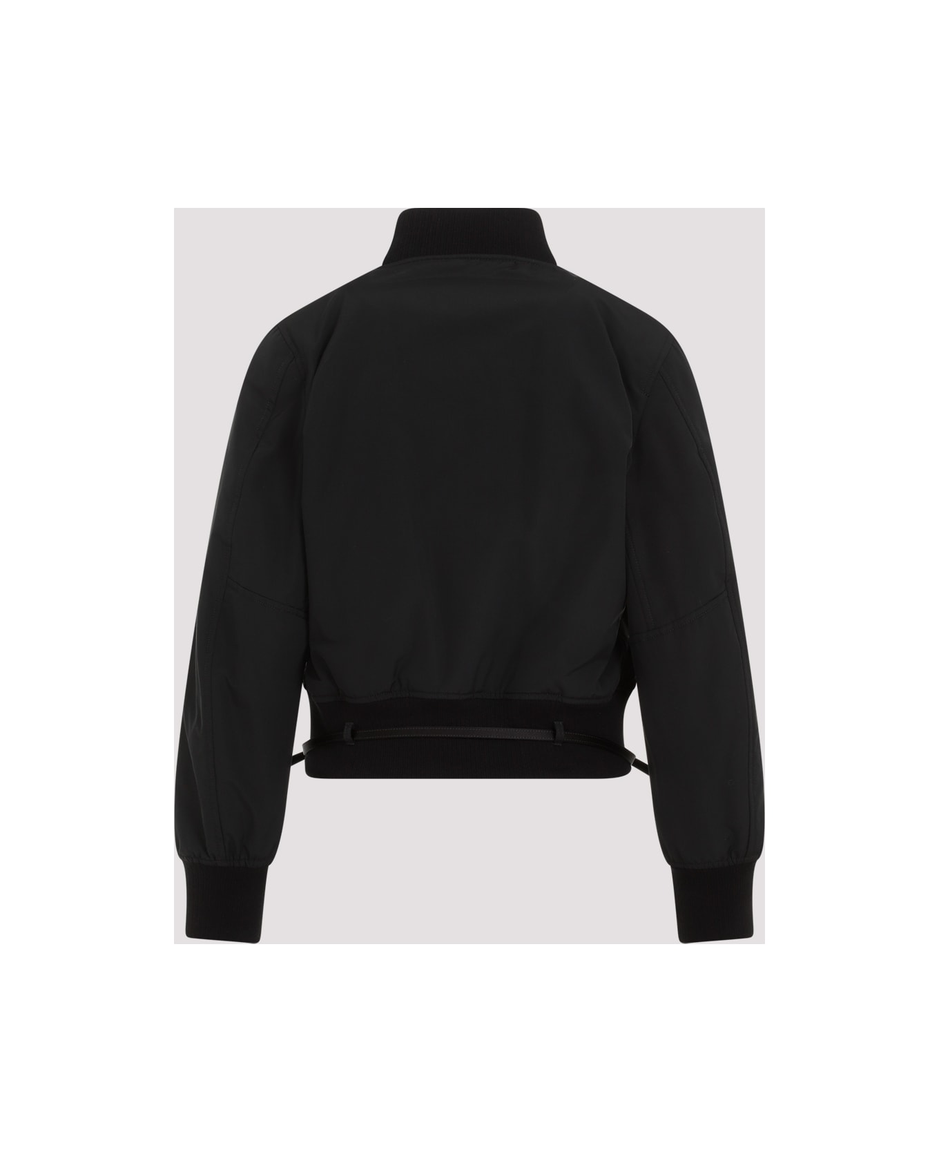 Givenchy Long Sleeve With Attached Belt Blouson - Black