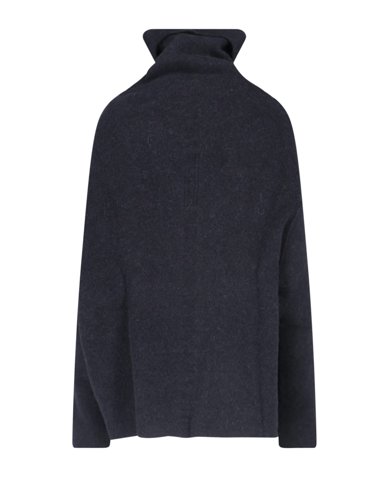 Rick Owens 'shroud' High Neck Sweater - Black  