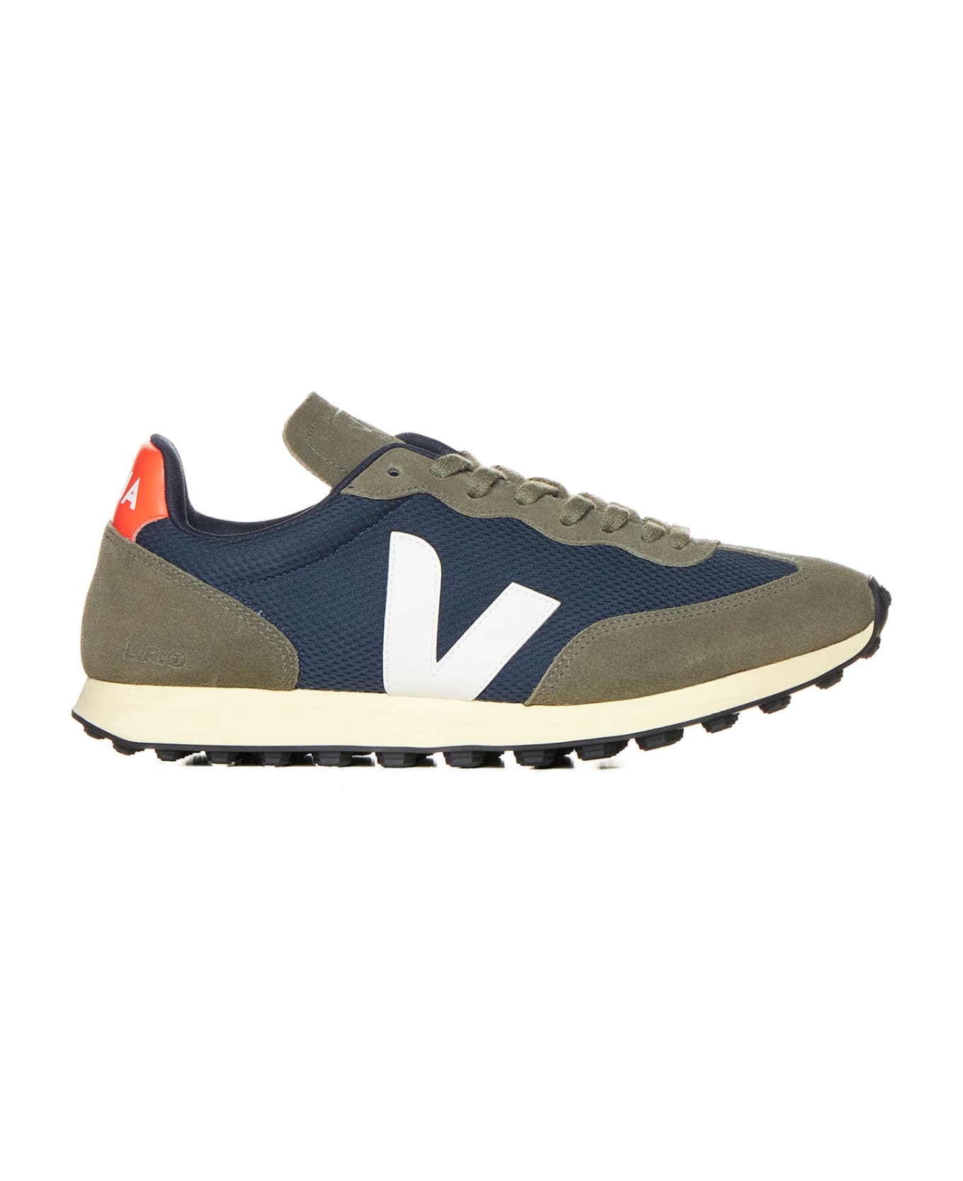 Veja Sneakers - Nautico_white_orange-fluo