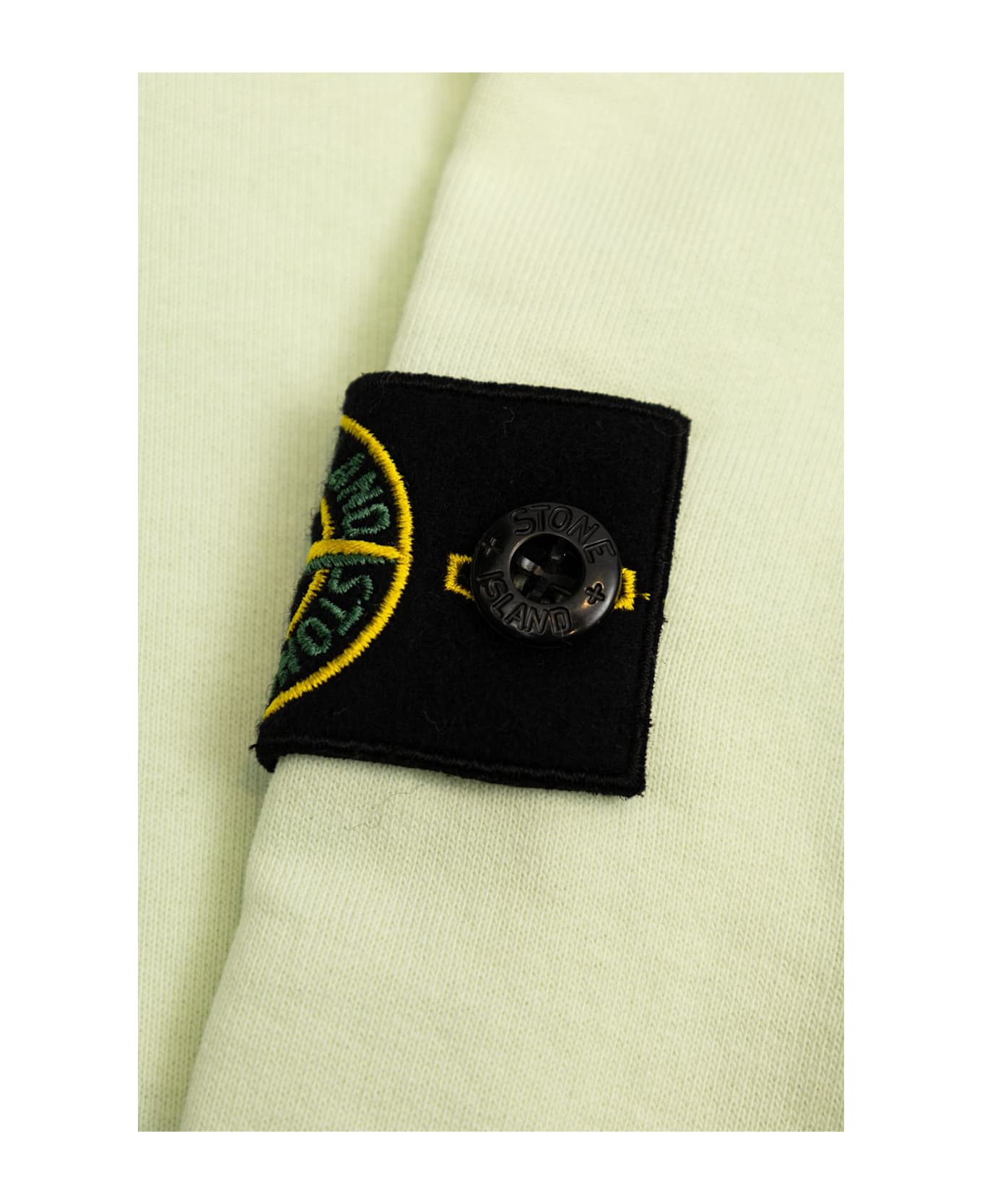 Stone Island Kids Sweatshirt With Logo Patch - Clorophyll