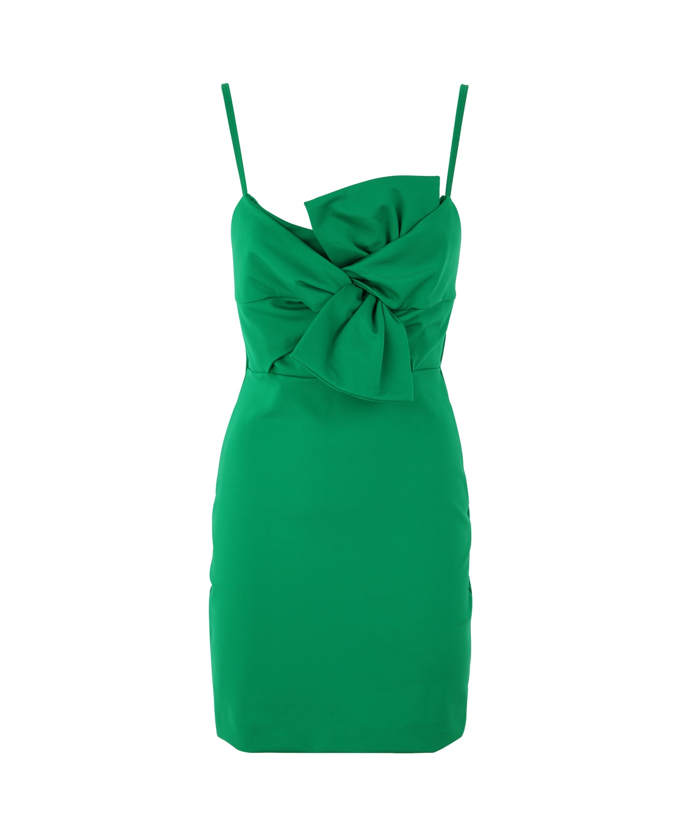 Parosh Dress Punto Milano - Emerald Green