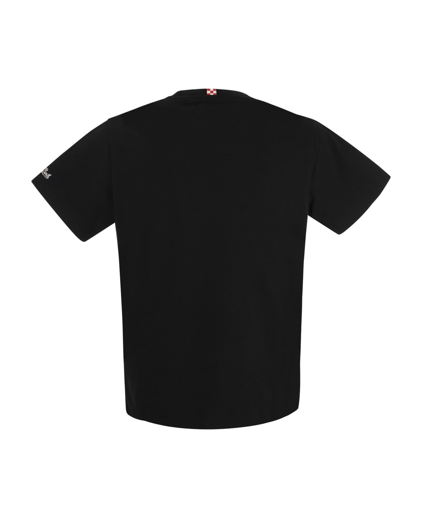 MC2 Saint Barth Cotton T-shirt With Not Today Print - Black