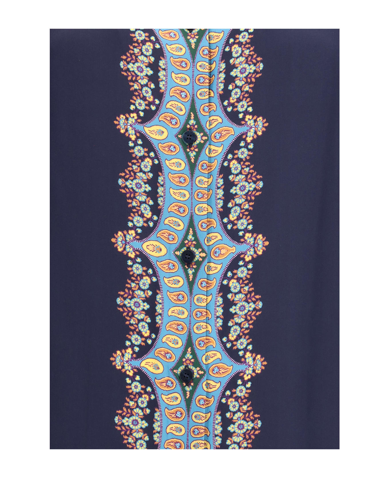Etro Silk Shirt Paisley Print - MULTICOLOUR