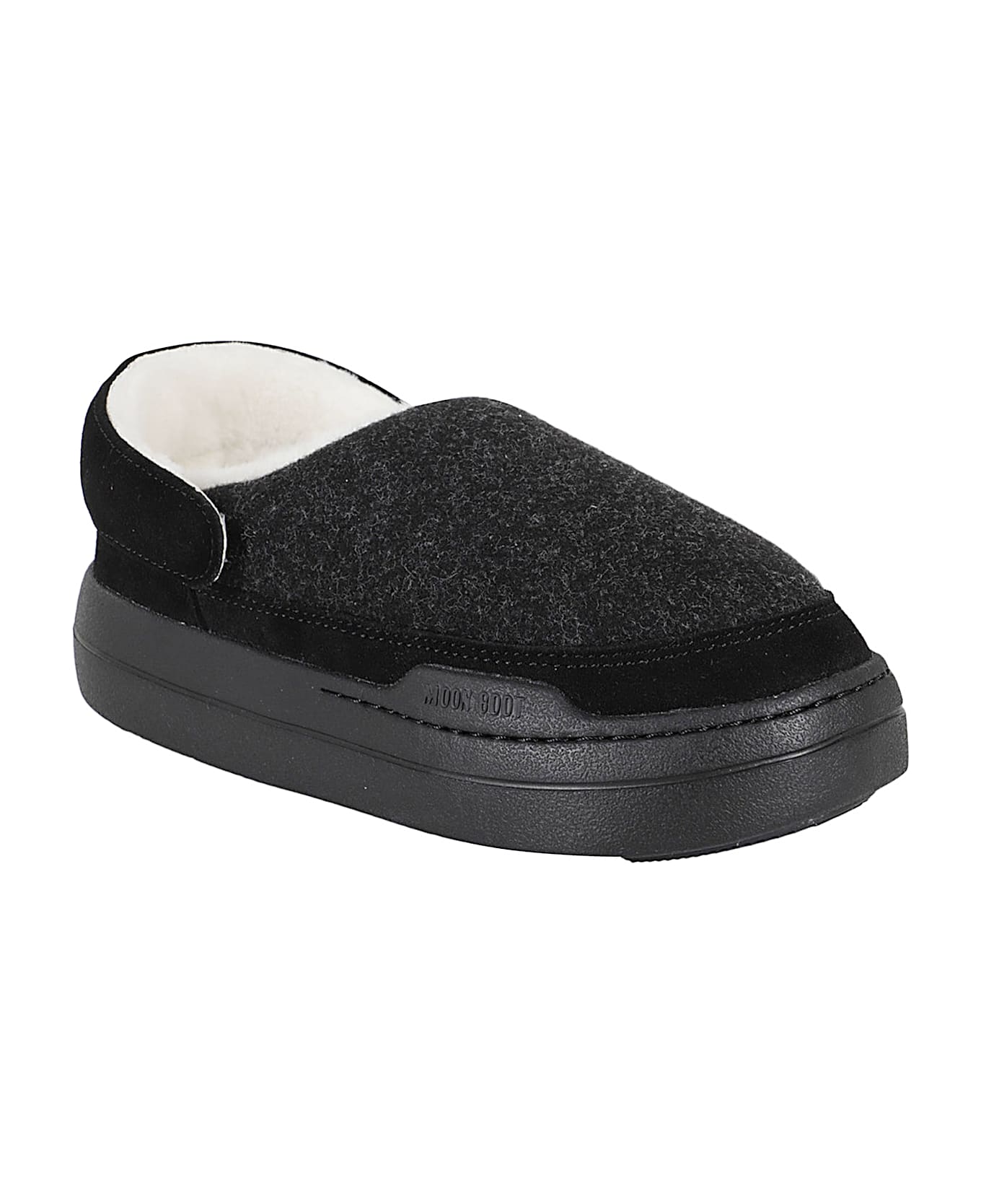 Moon Boot Park Clog Felt - Black Melange