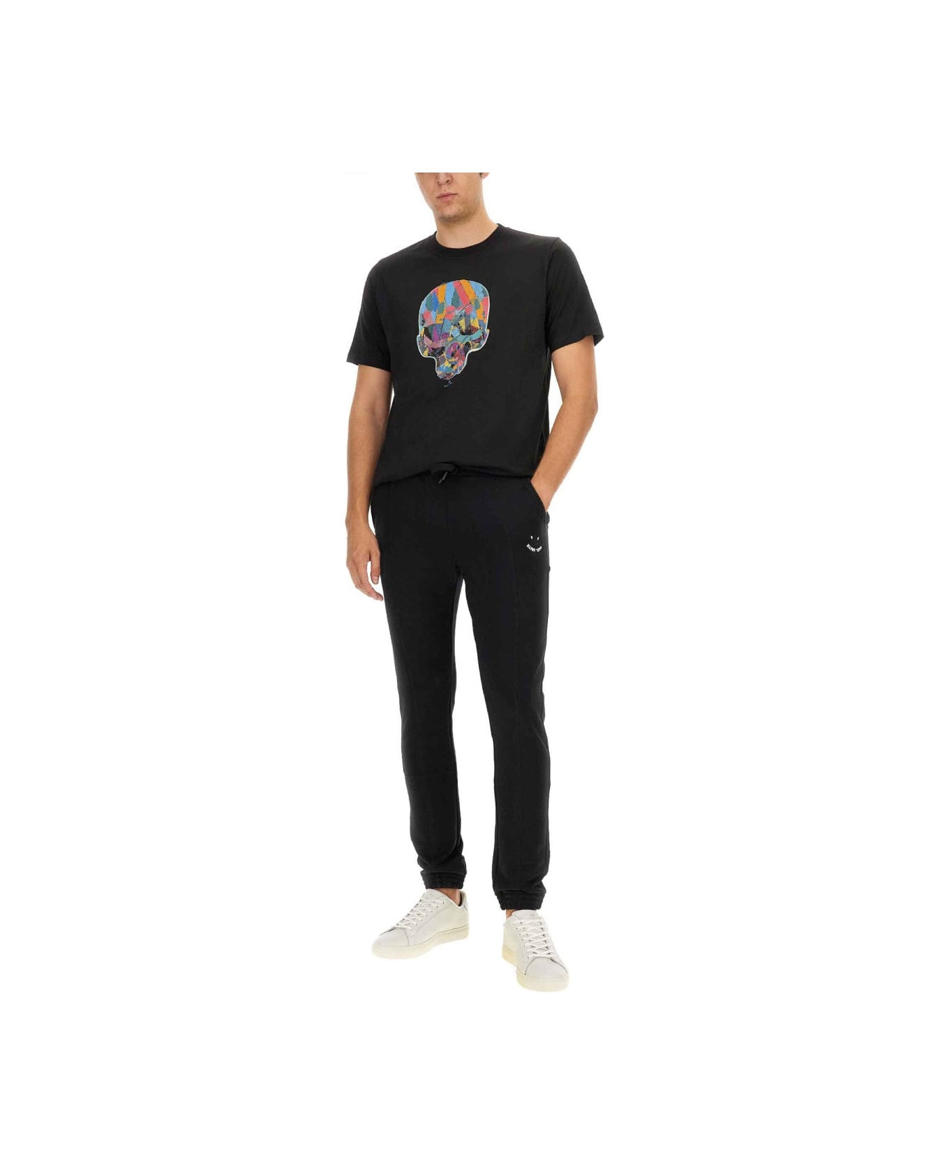 PS by Paul Smith Skull T-shirt - BLACK