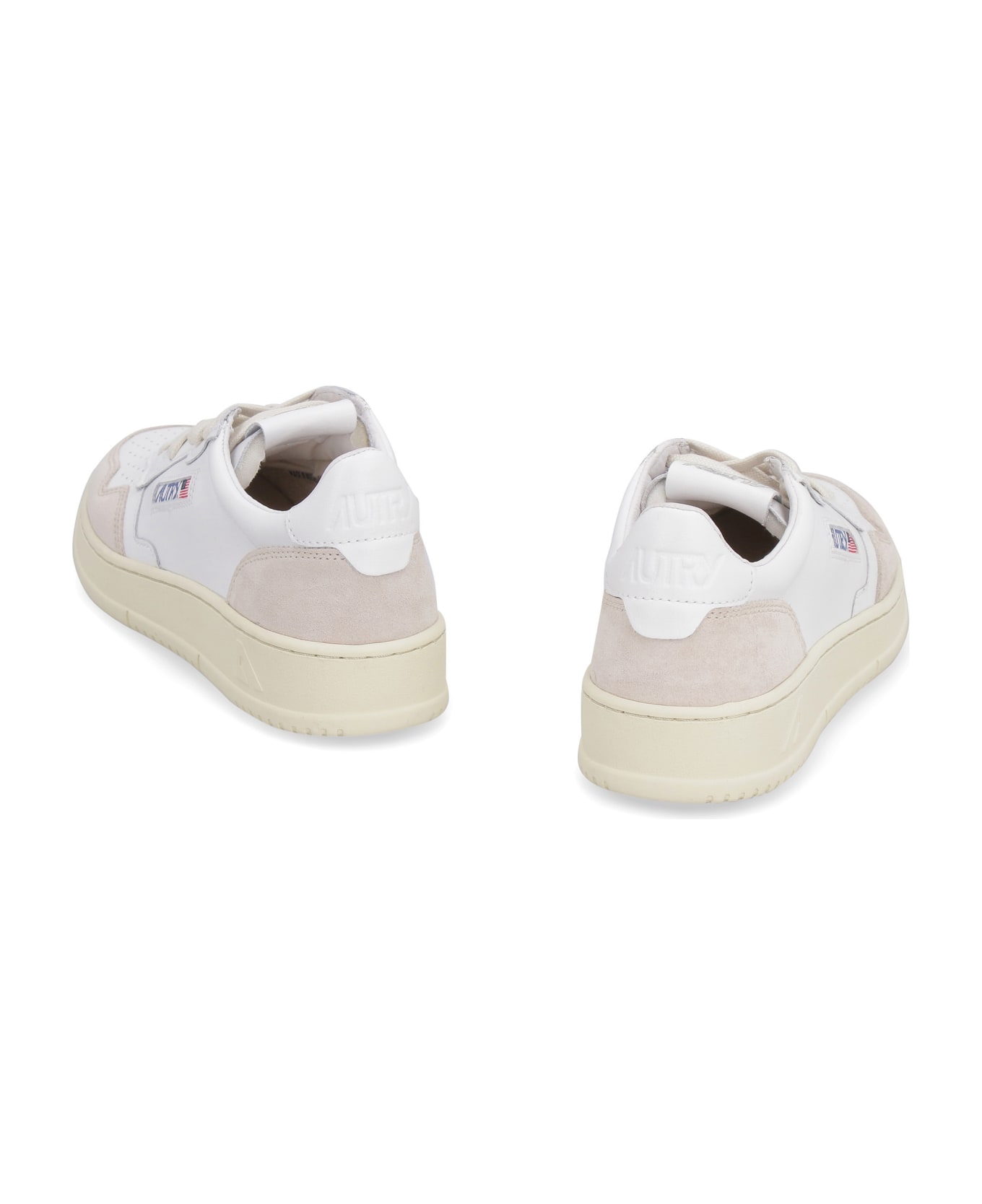 Autry Medalist Leather Low-top Sneakers - WHITE