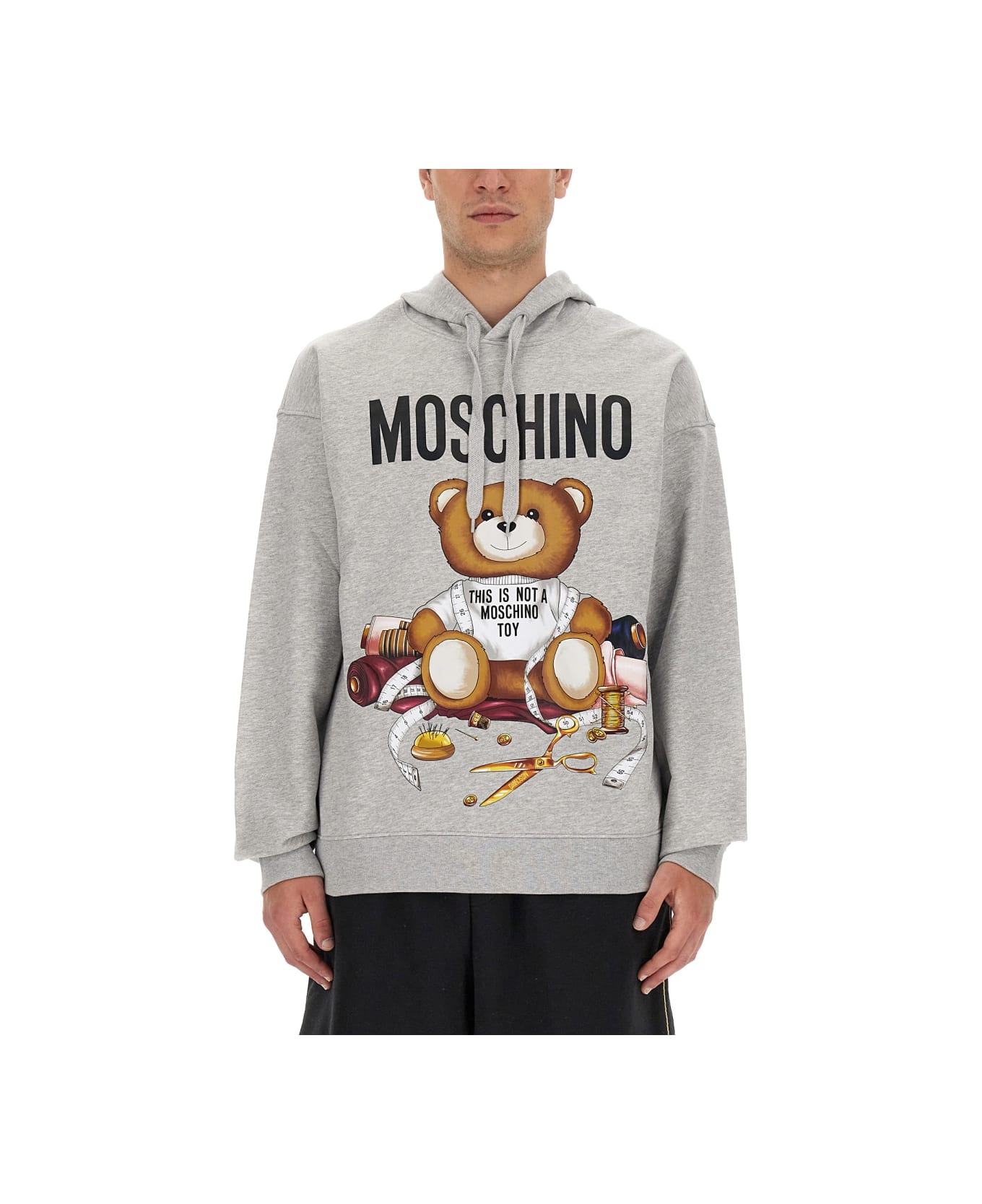 Moschino Teddy Print Sweatshirt - GREY