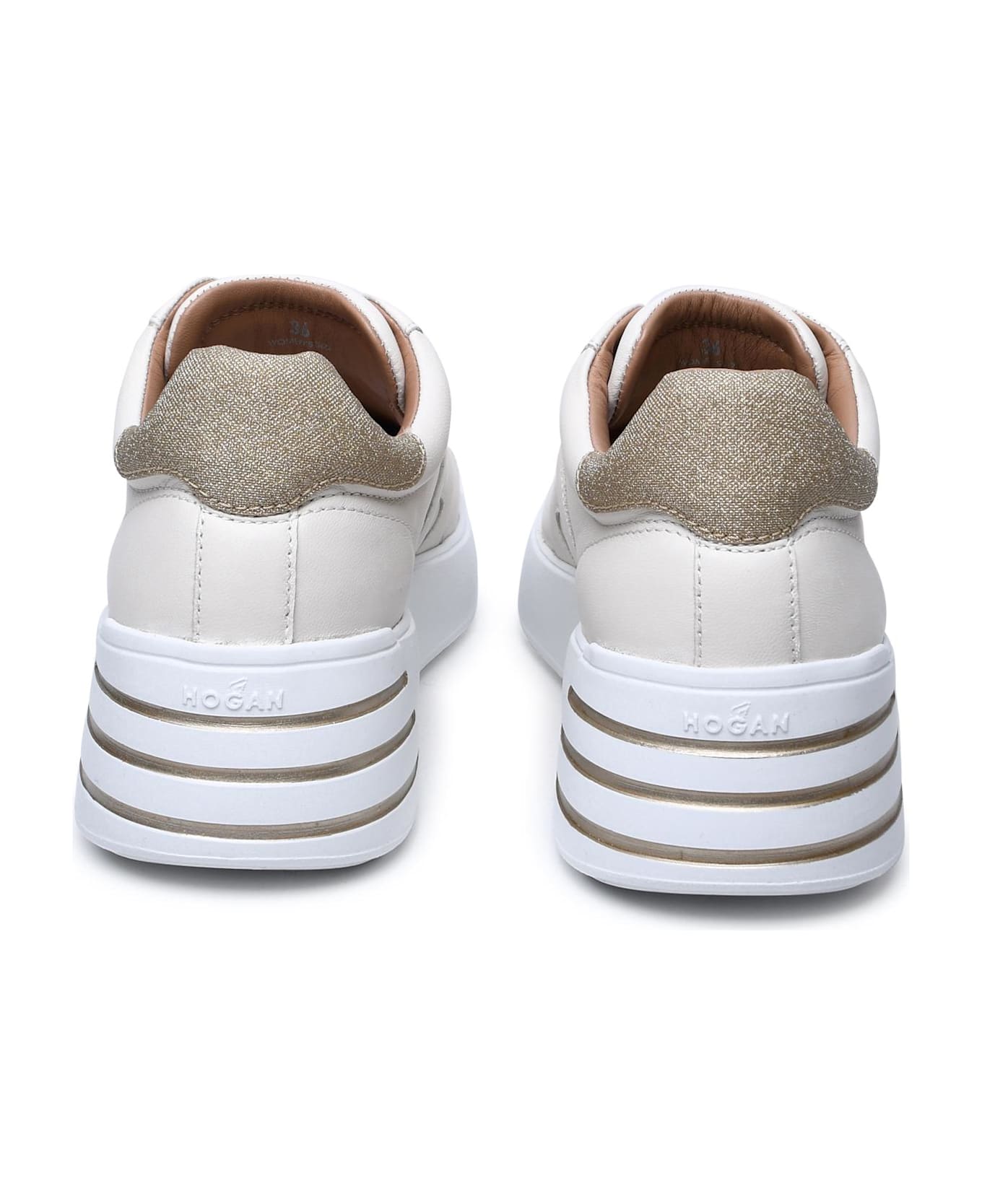 Hogan Leather Rebel H564 Sneaker - Cream