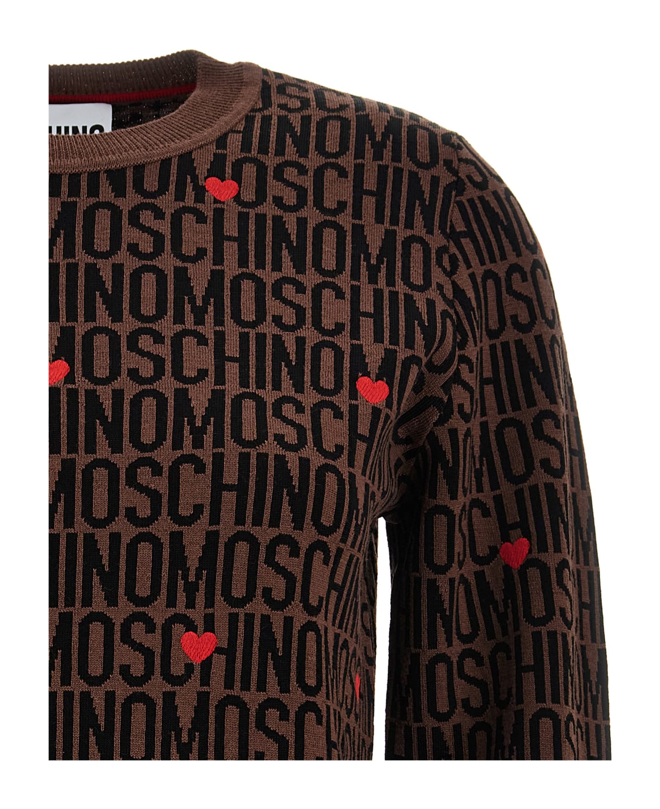 Moschino 'logo' Sweater - Brown