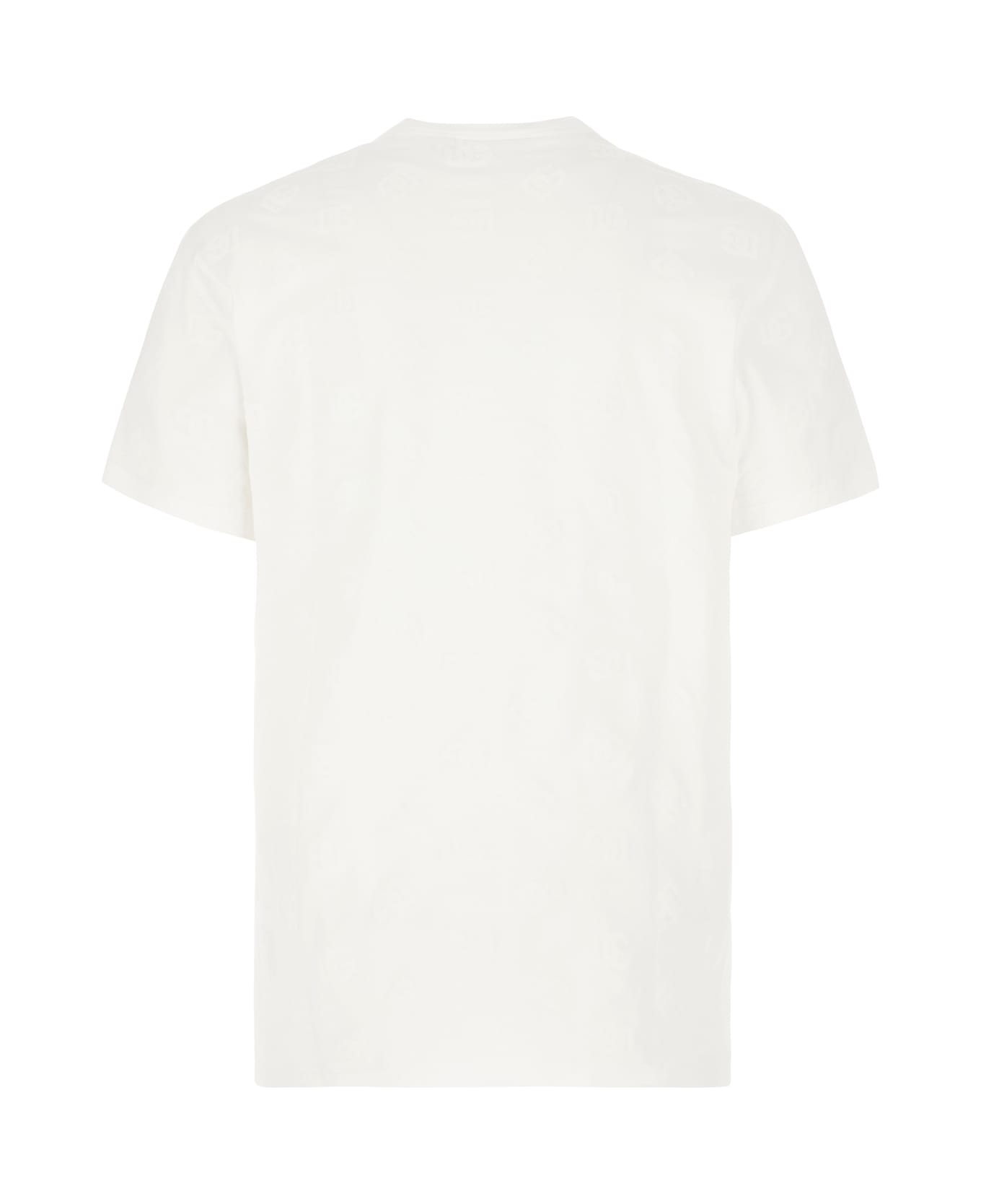 Dolce & Gabbana White Cotton T-shirt - BIANCO OTTICO