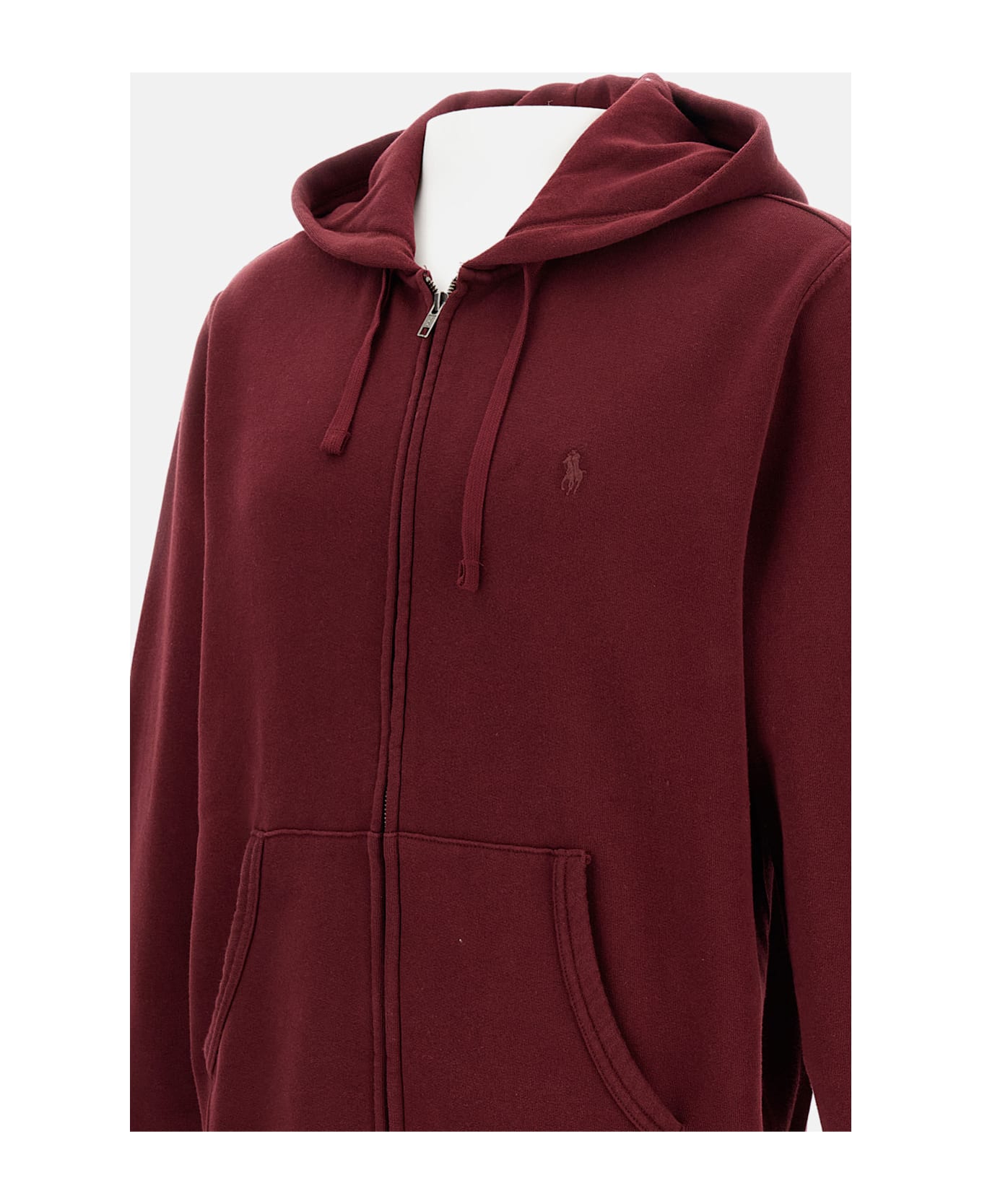 Ralph Lauren Zip-up Sweatshirt - RICH RUBY