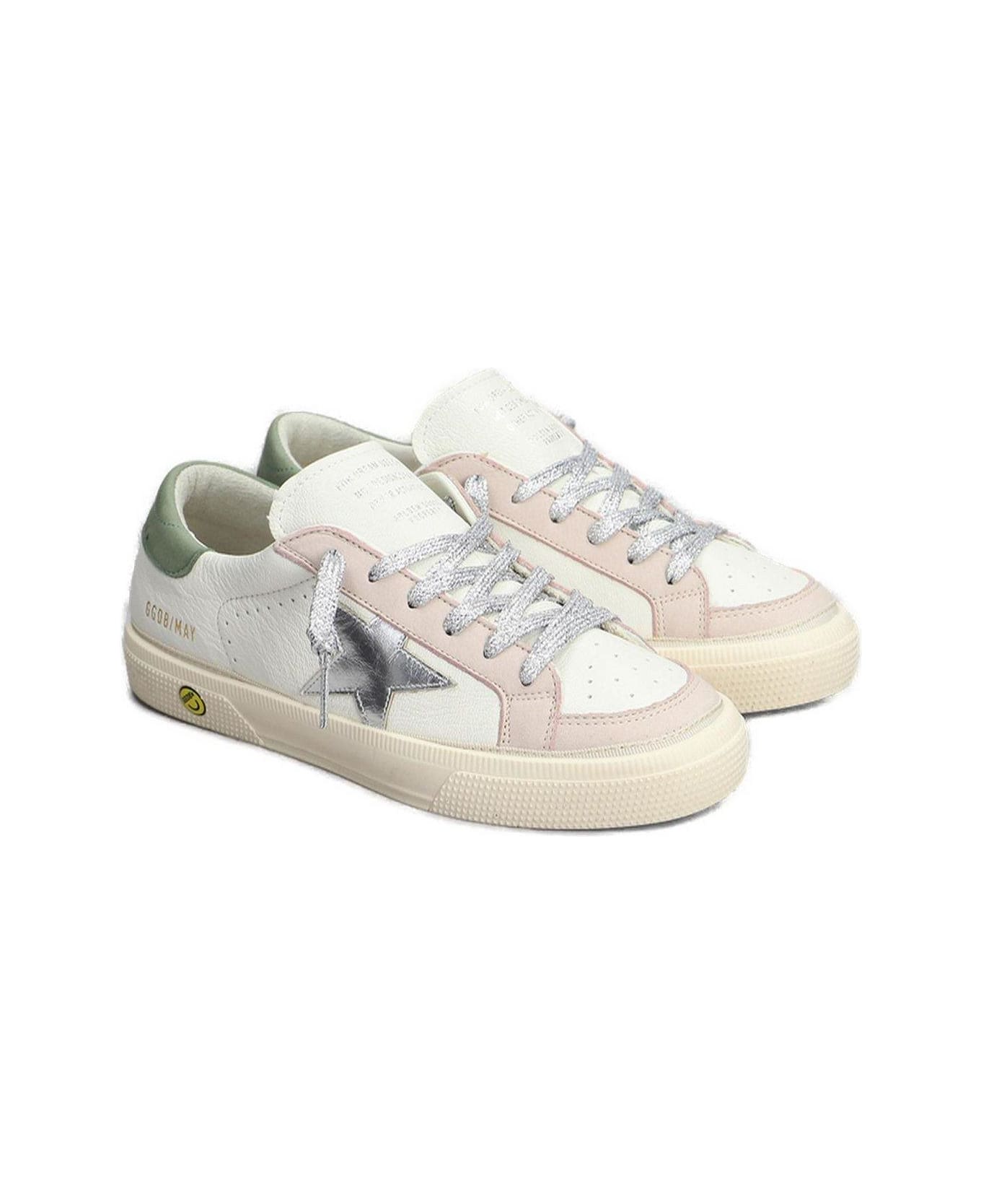 Golden Goose May Lace-up Sneakers - WHITE