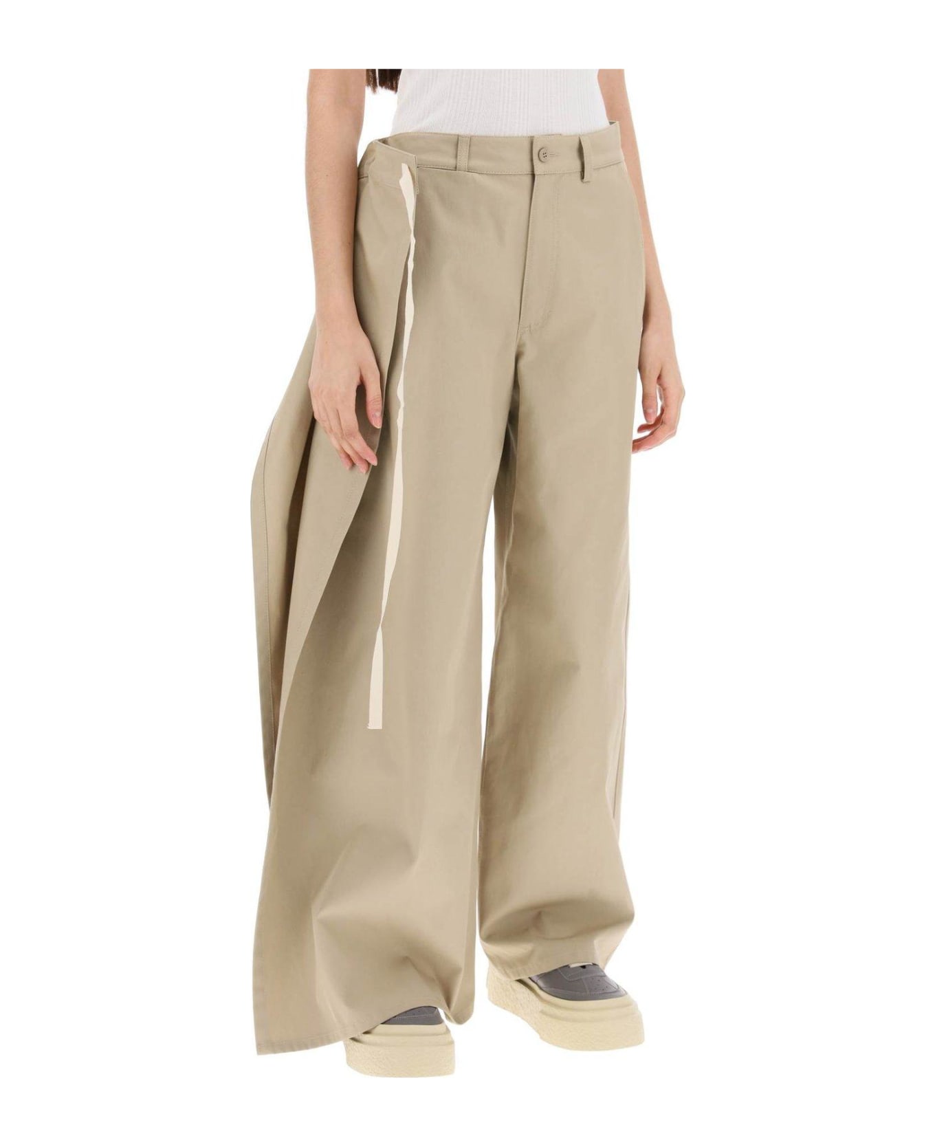 MM6 Maison Margiela Mid-rise Wide Leg Pants