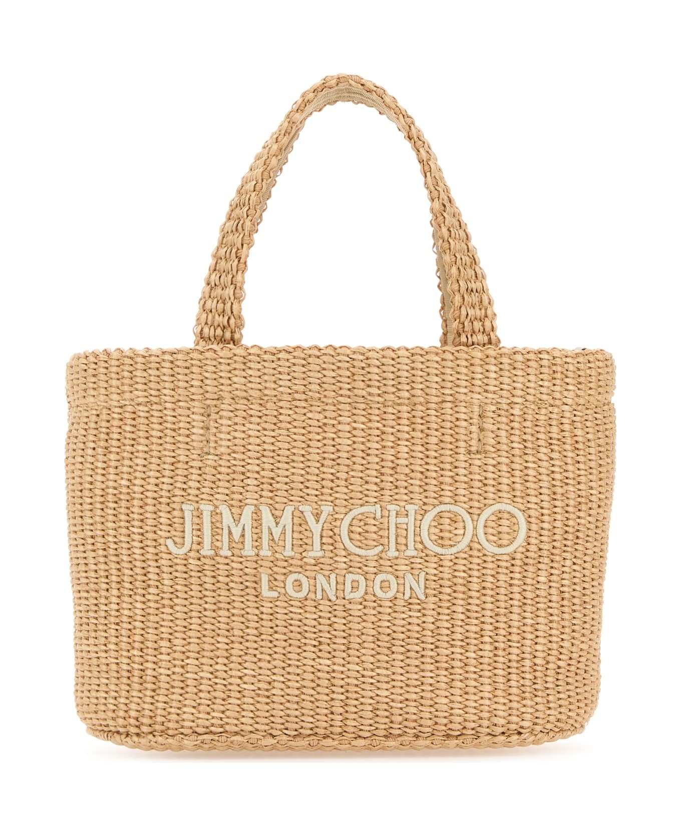 Jimmy Choo Beach Tote E/w Mini - NATURALLATTE