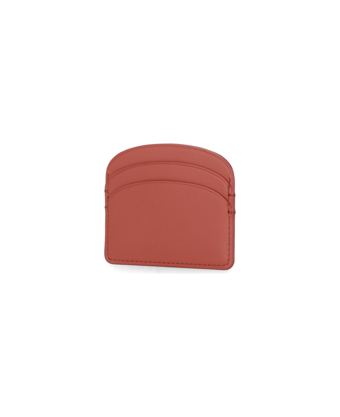 A.P.C. Demi Lune Card Holder - Red