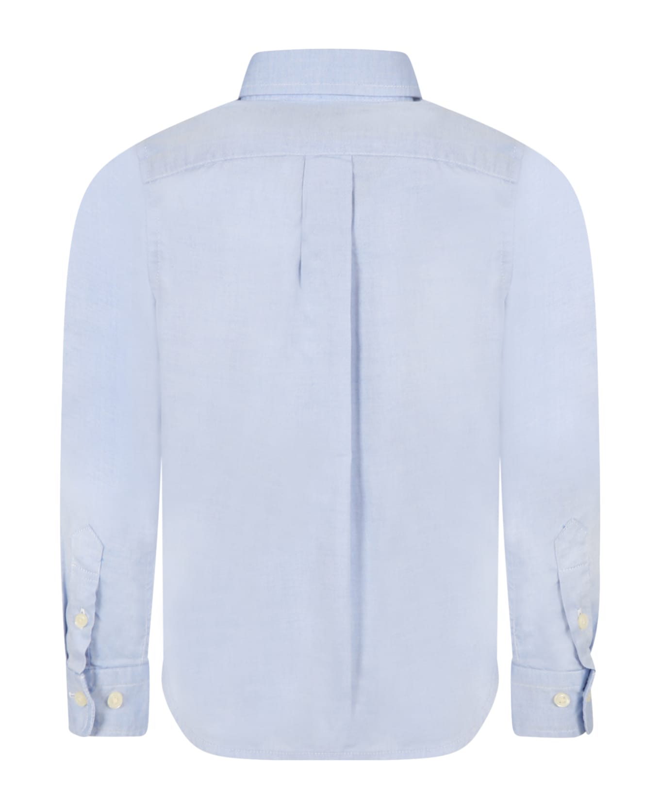 Ralph Lauren Light Blue Shirt For Boy With Pony Logo - Light Blue