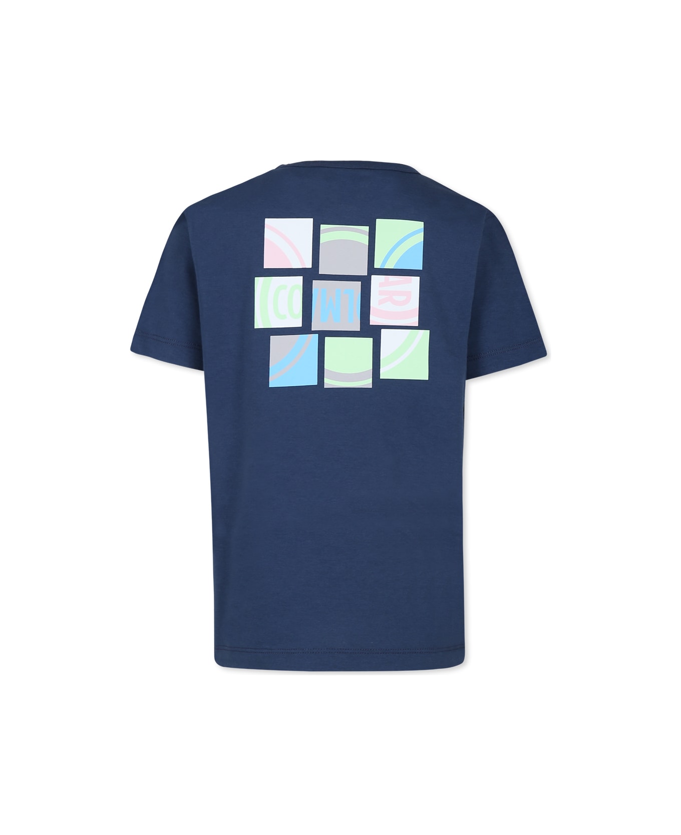 Colmar Black T-shirt For Boy With Logo - Blue
