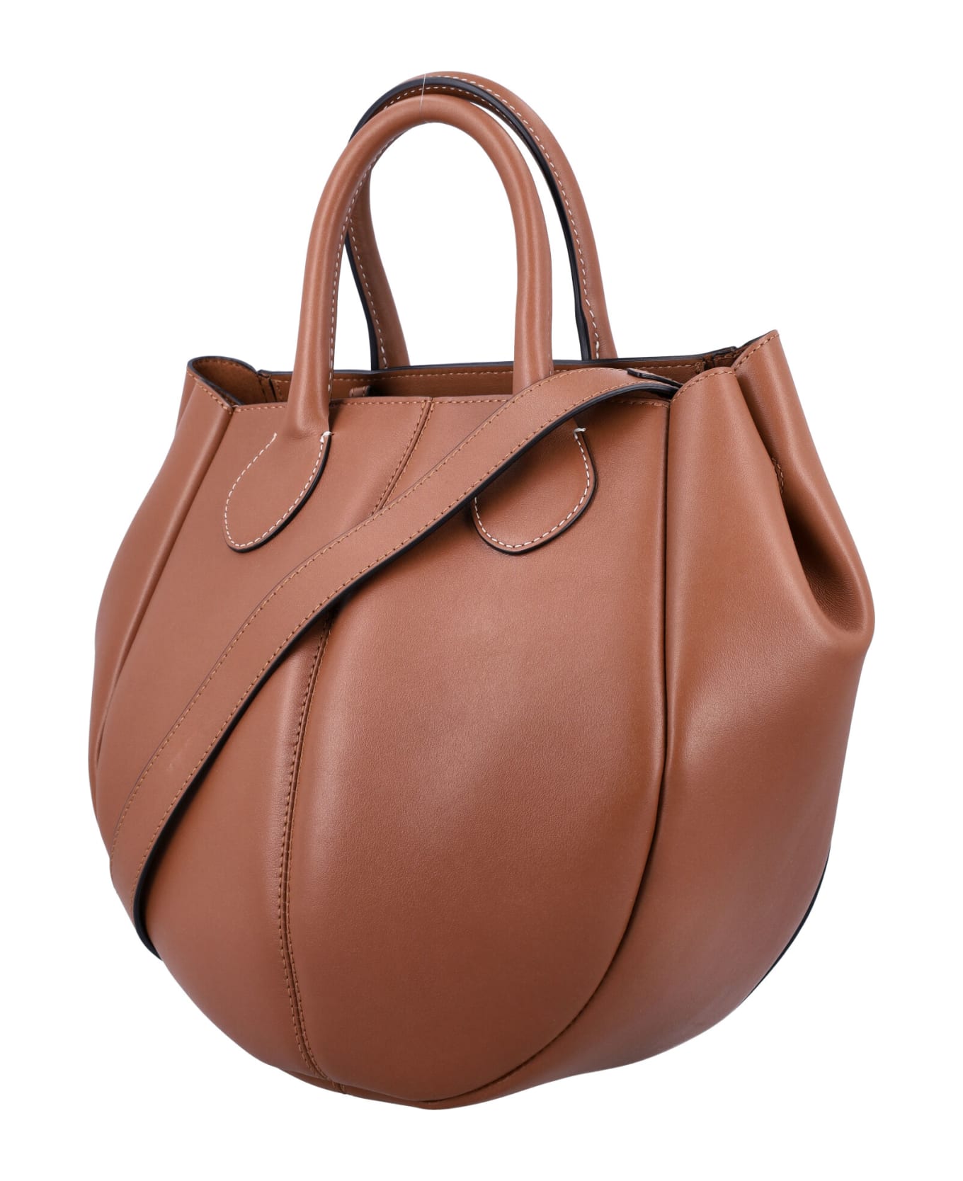 J.W. Anderson Punch Small Tote - CHESTNUT