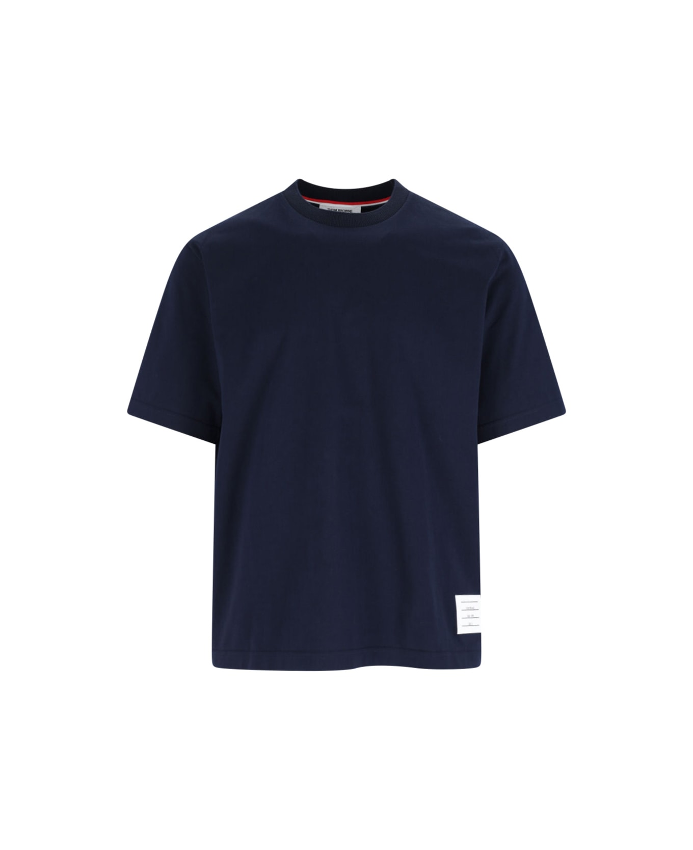 Thom Browne Logo T-shirt - navy