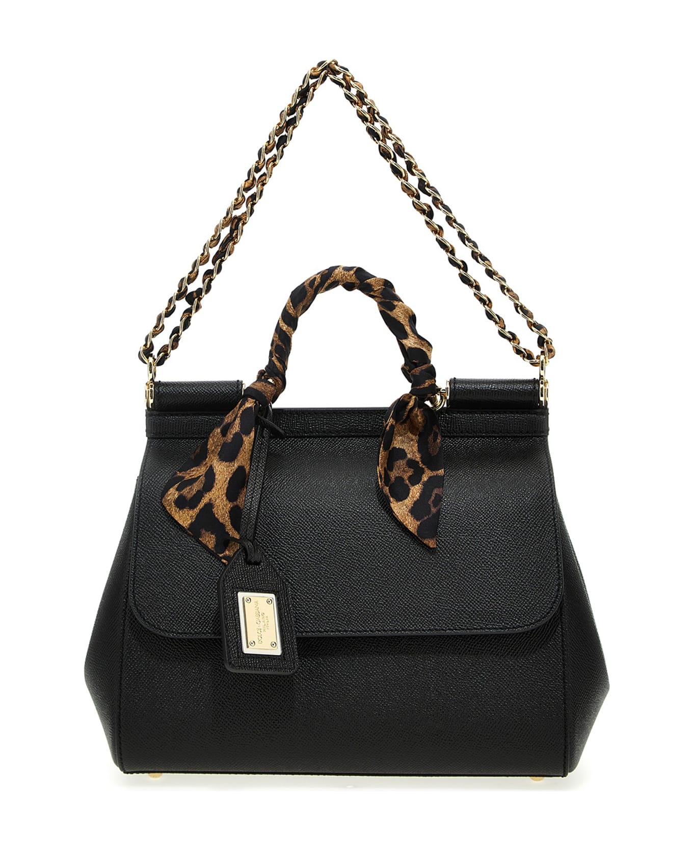 Dolce & Gabbana 'sicily' Midi Handbag - Black  