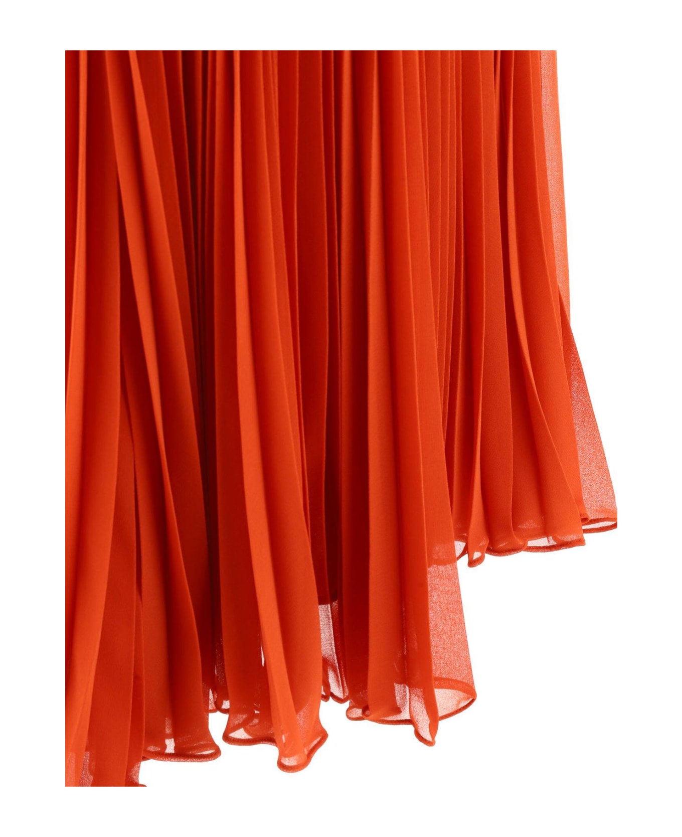 Max Mara Pianoforte Golena Sleeveless Pleated Dress - Red