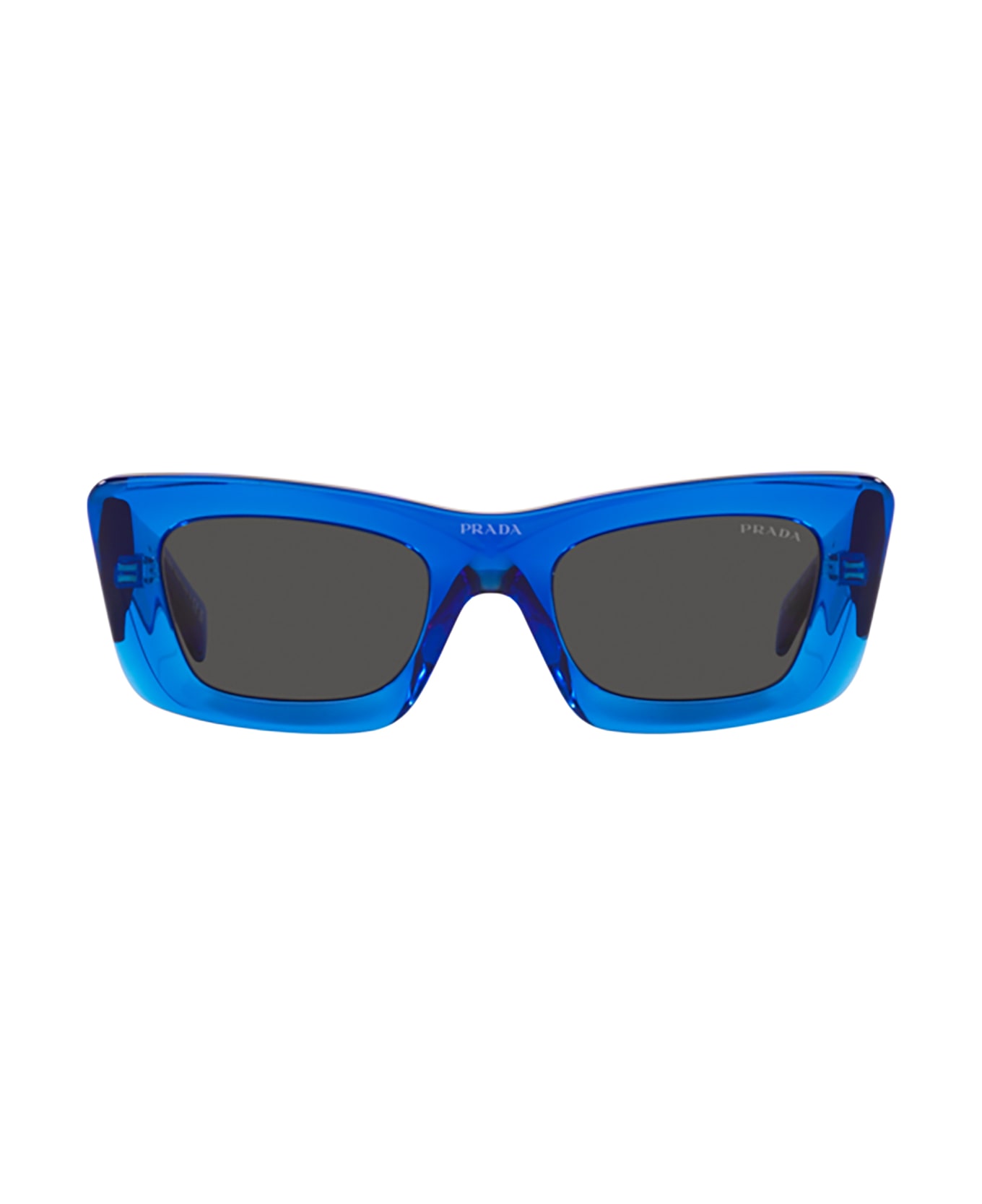 Prada Eyewear Pr 13zs Crystal Electric Blue Sunglasses - Crystal Electric Blue
