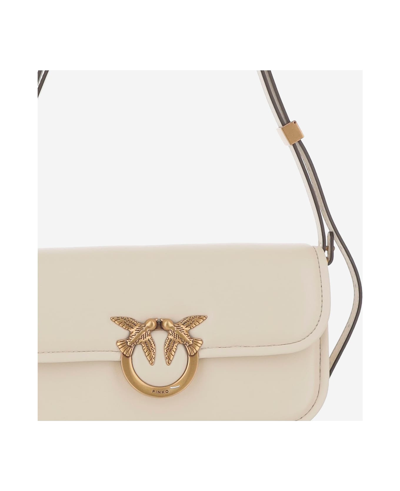Pinko Love Bag Box Shoulder Bag In Nappa Leather - WHITE