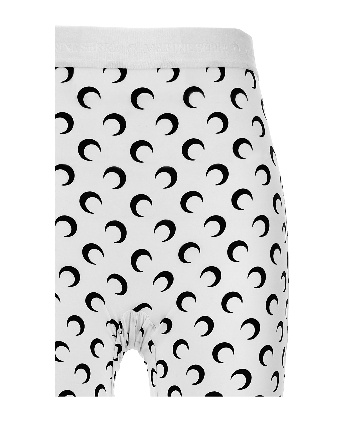 Marine Serre 
moon Printed Jersey
 Leggings - White/Black
