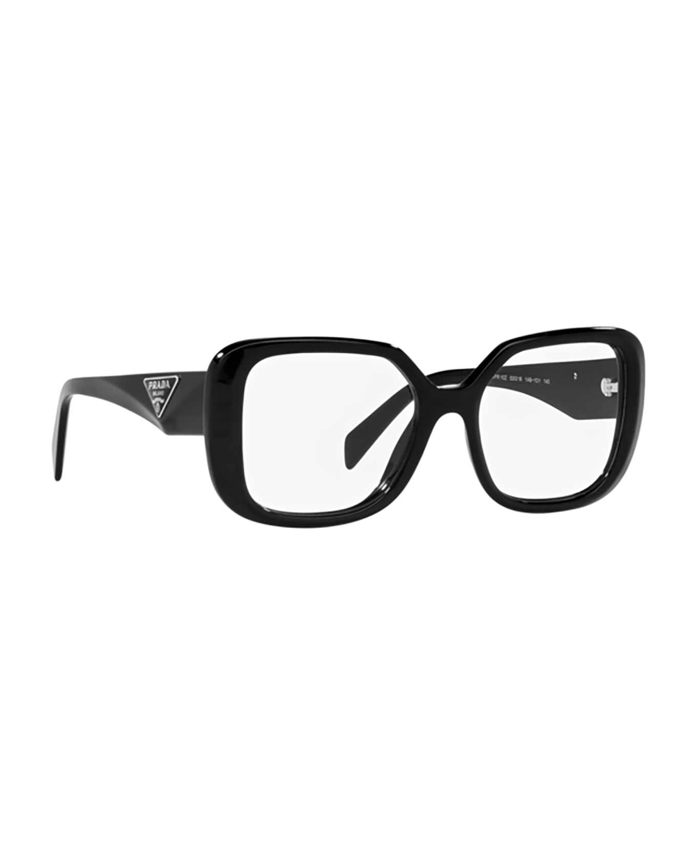 Prada Eyewear Pr 10zv Black Glasses - Black アイウェア