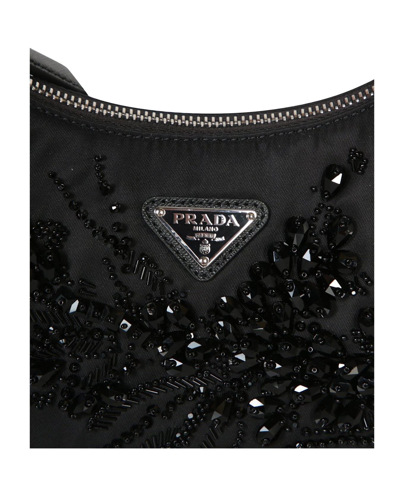Embellished Zipped Shoulder Bag - Thumbnail 4