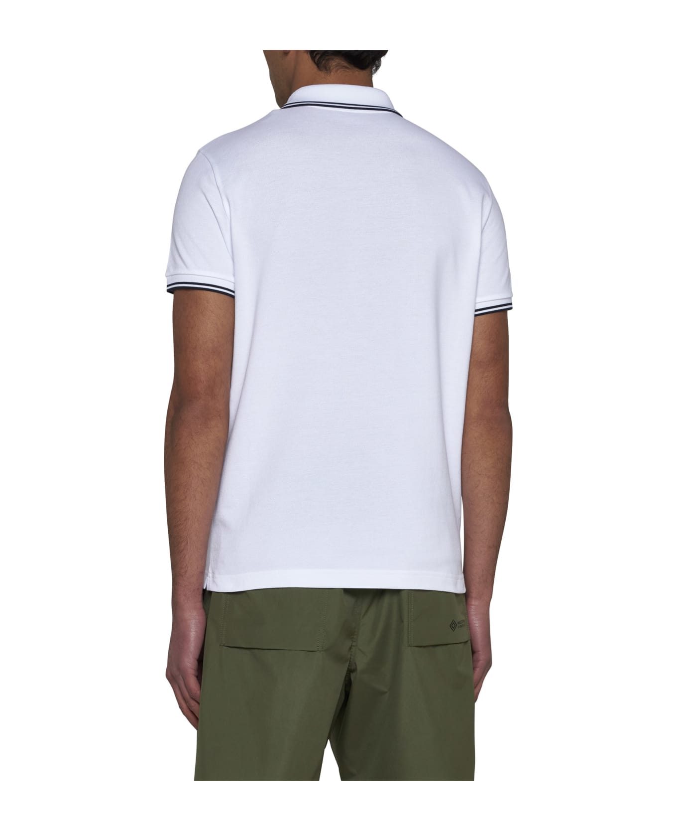 Moncler Polo Shirt - Bianco