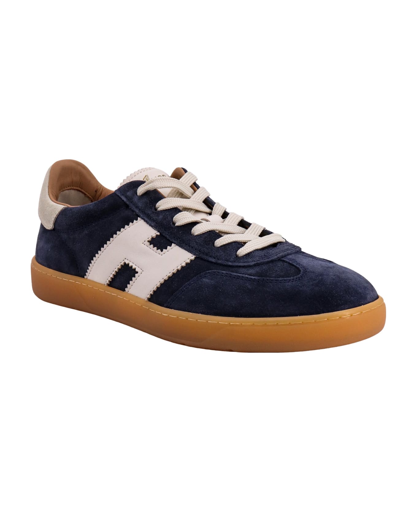 Hogan Suede Sneakers With Leather Profiles - Blue