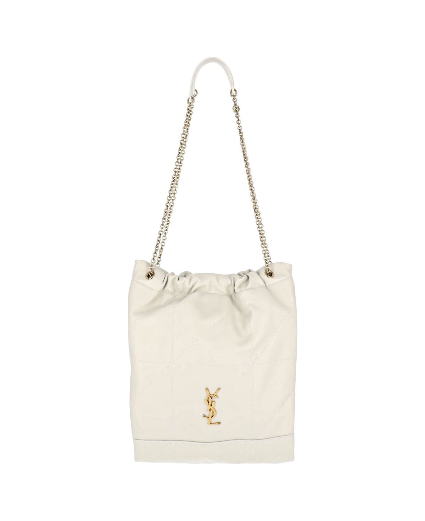 Saint Laurent 
jamie Pochon
 Bucket Bag - IVORY