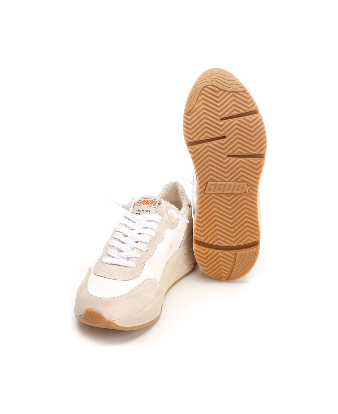 Golden Goose Running Sole Sneakers - White ワンピース＆ドレス